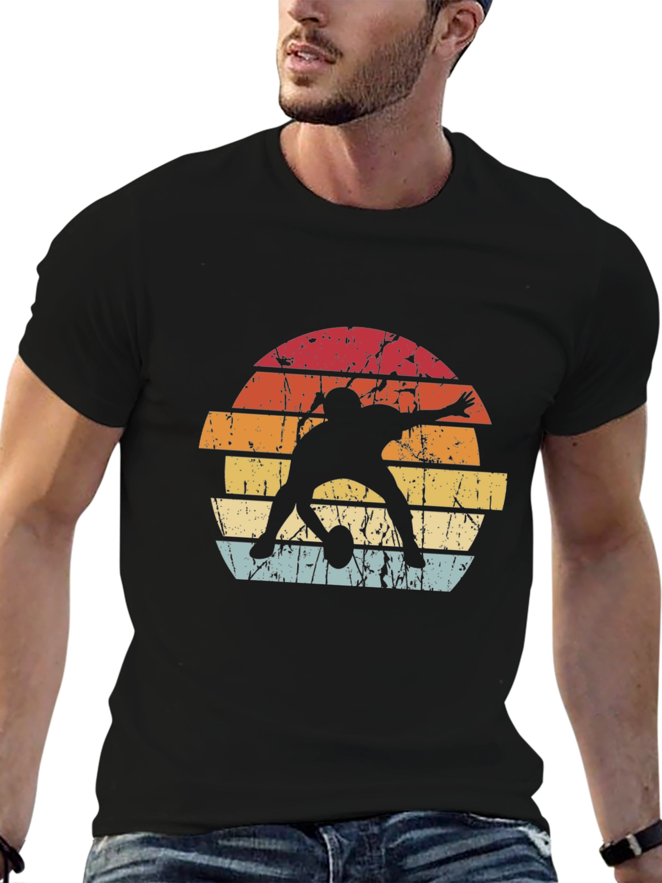 Retro Football Silhouette T-Shirt