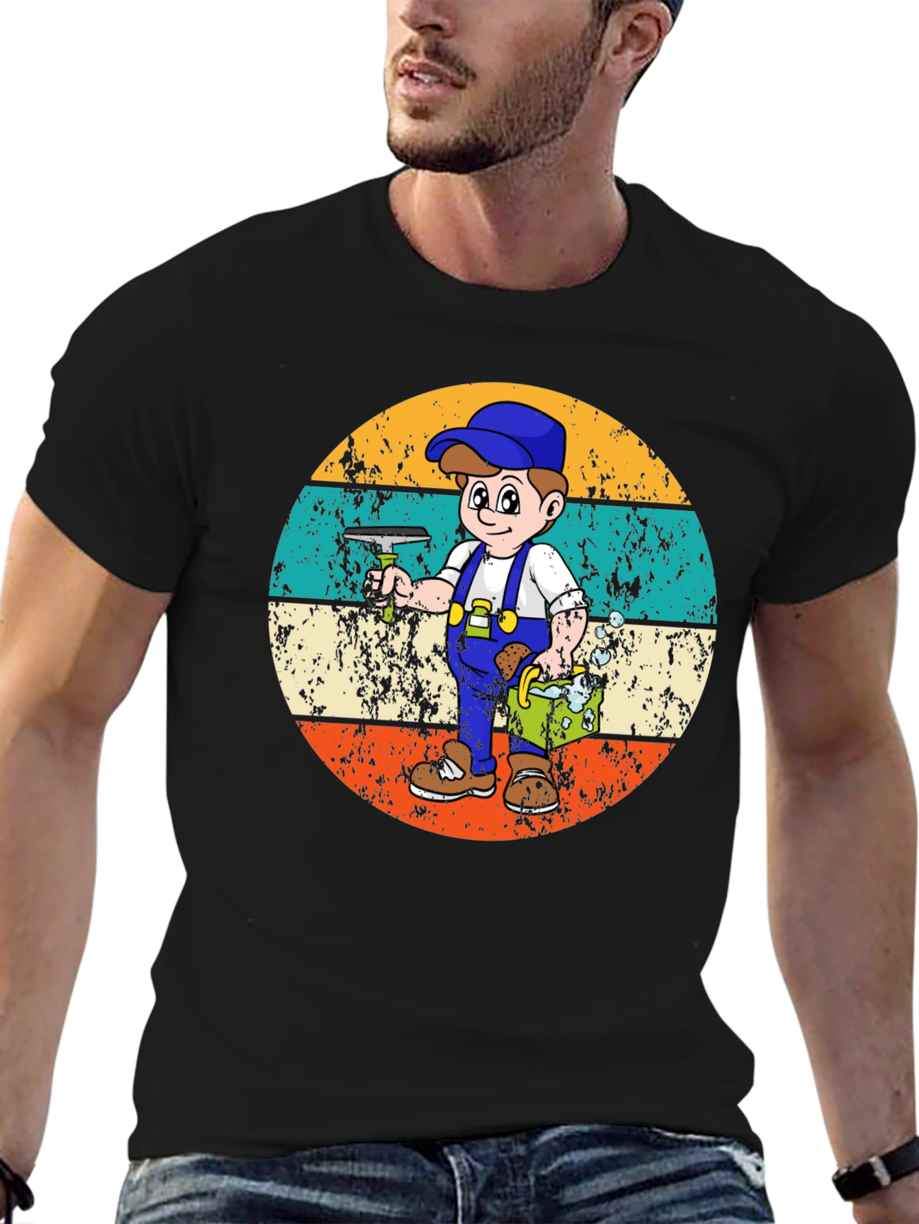 Window Washer Retro T-Shirt