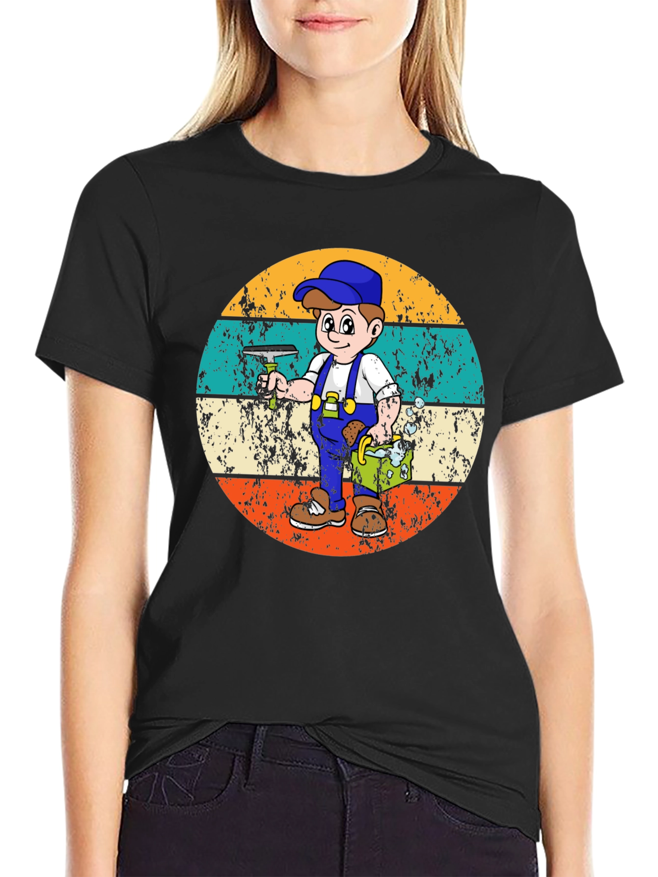 Window Washer Retro T-Shirt
