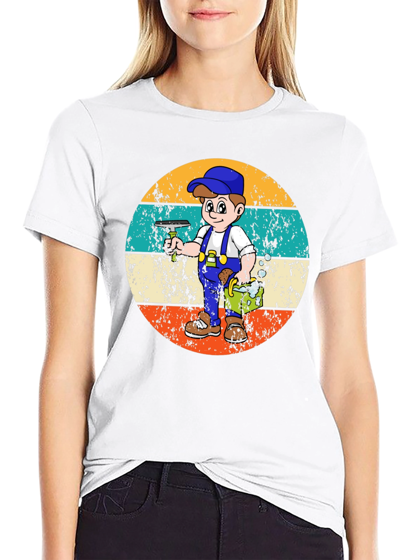 Window Washer Retro T-Shirt
