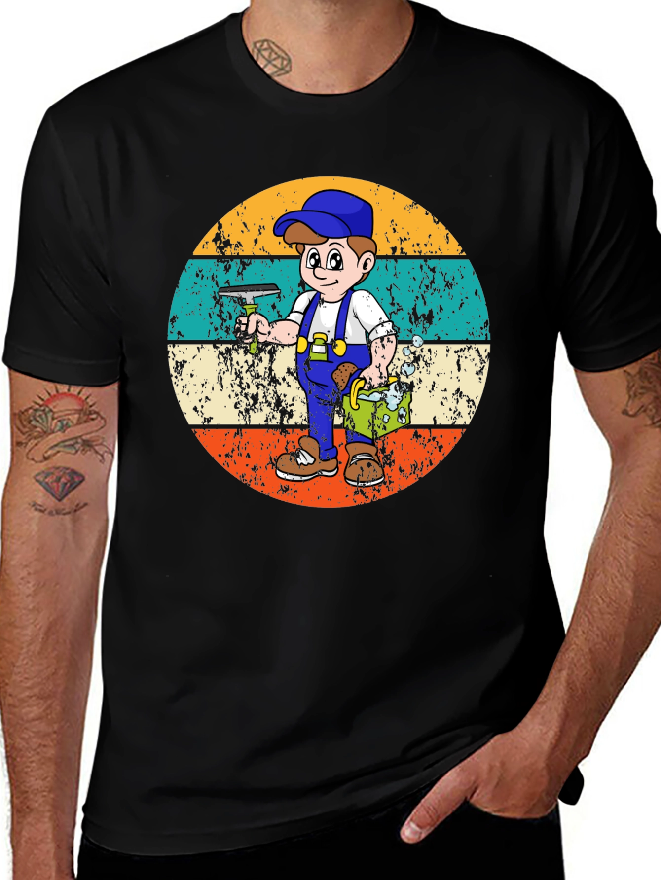 Window Washer Retro T-Shirt