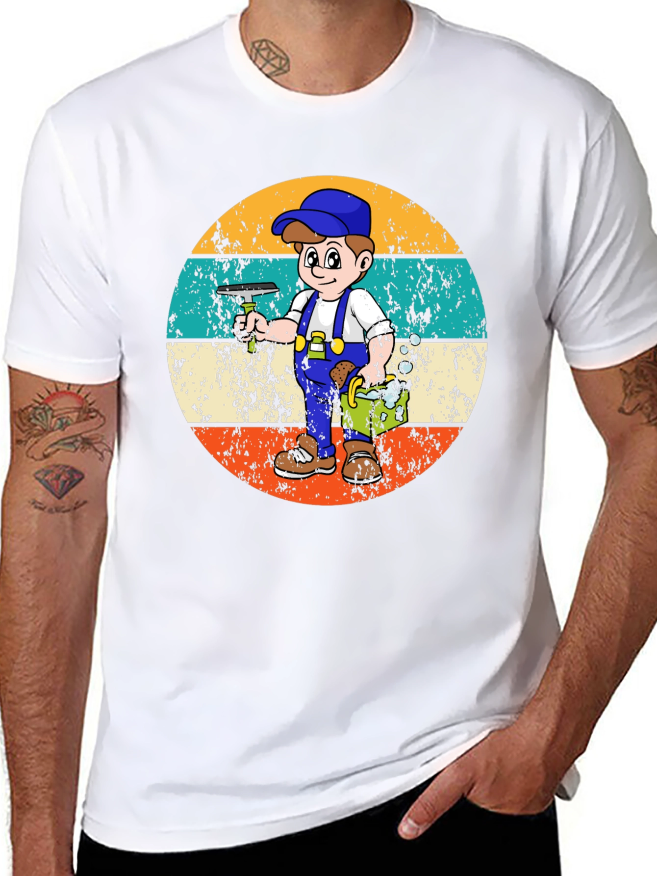 Window Washer Retro T-Shirt