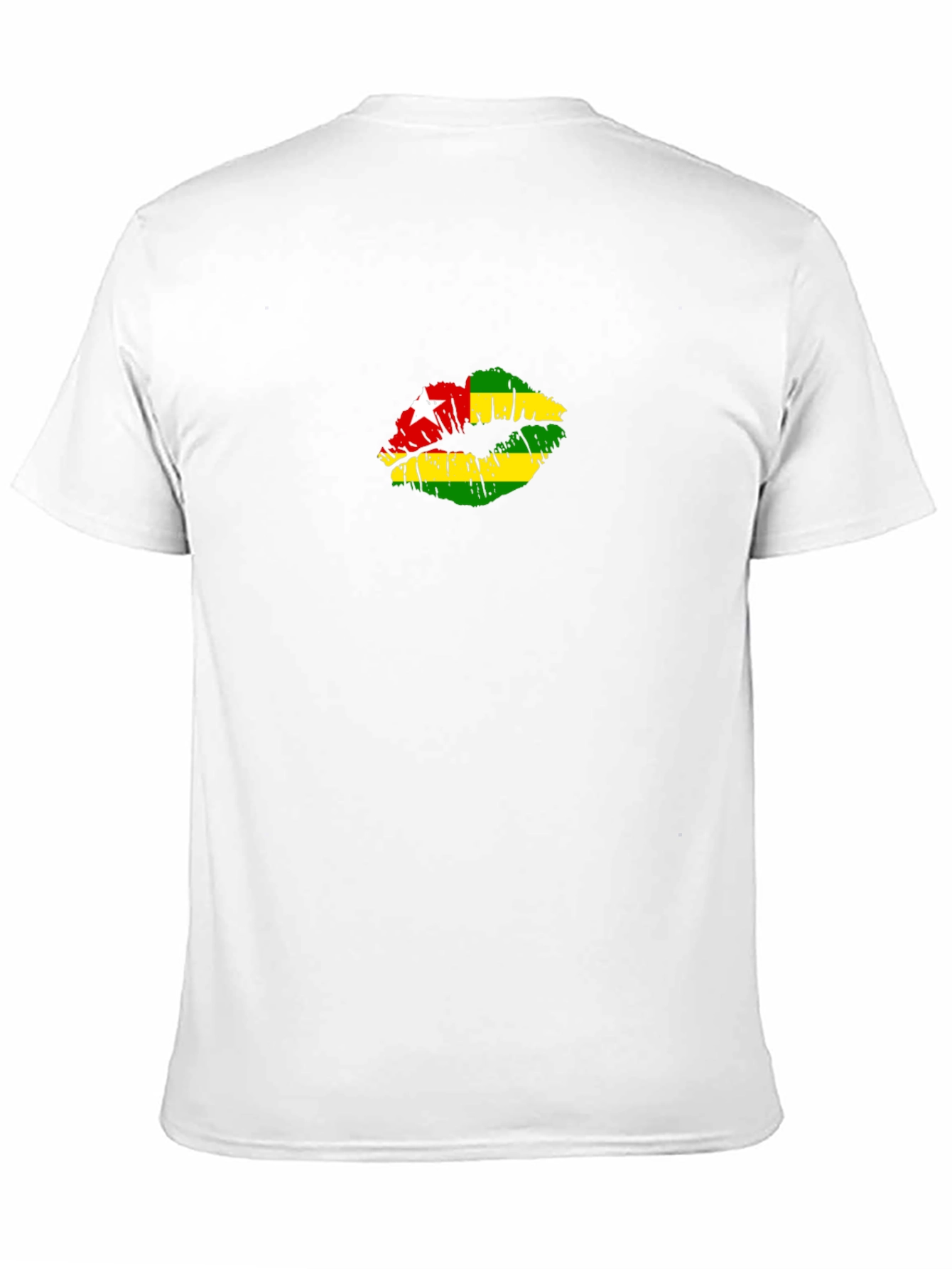 Togo Flag Lips Black T-Shirt