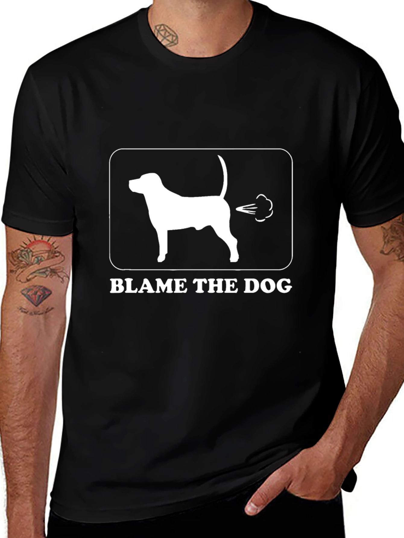 Blame the Dog Funny Graphic Tee