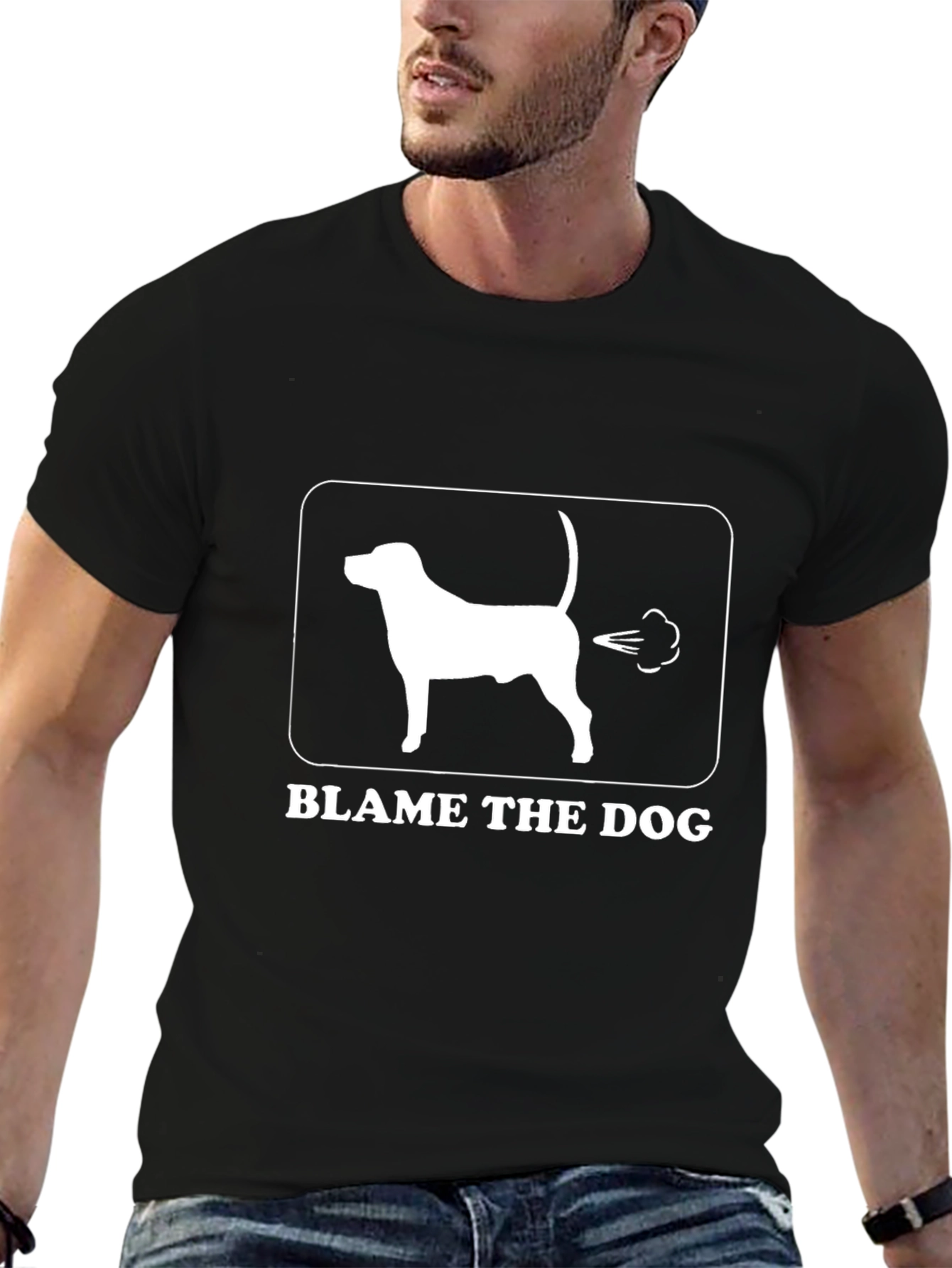 Blame the Dog Funny Graphic Tee