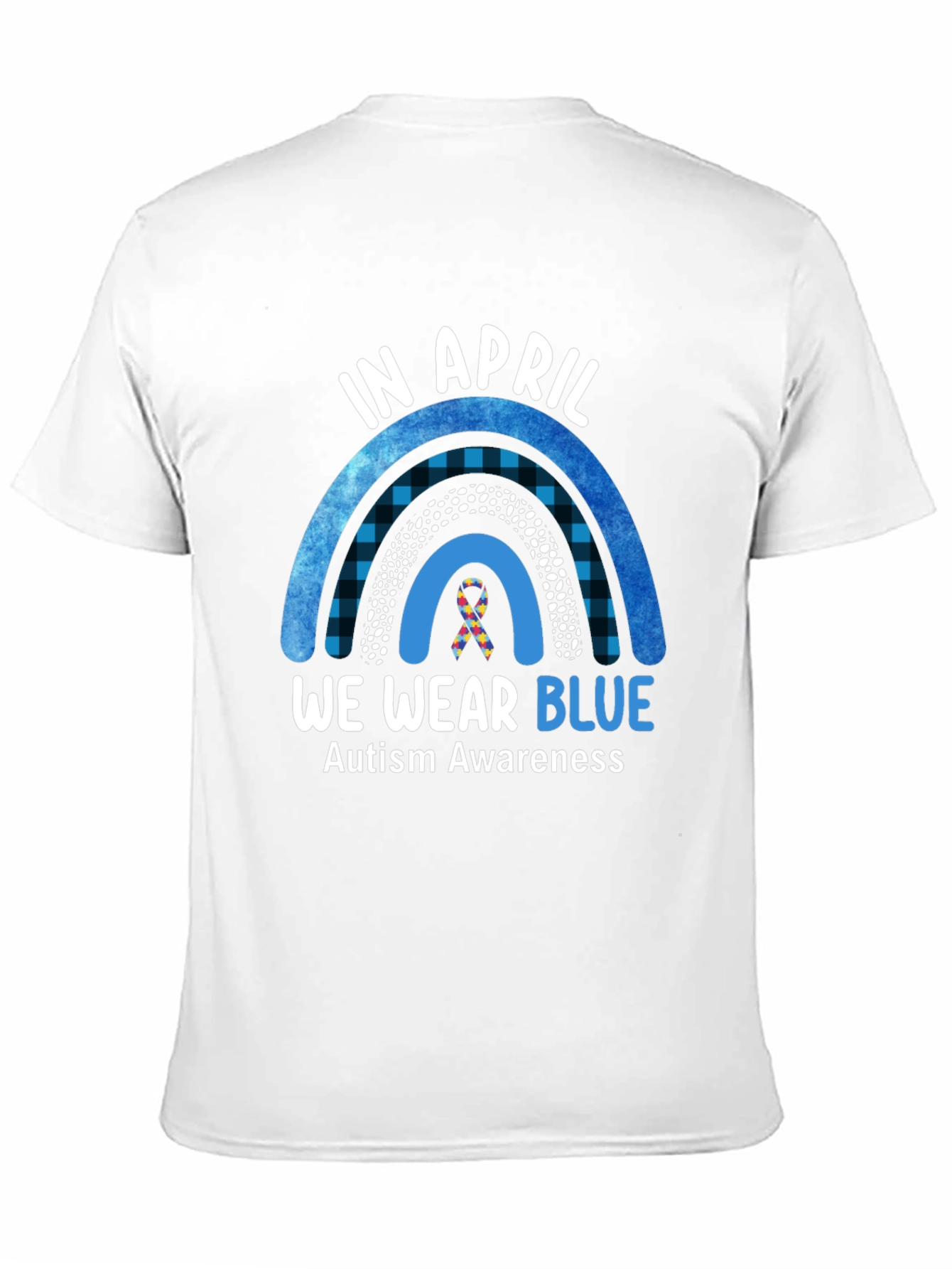 Autism Awareness Rainbow T-Shirt - We Wear Blue