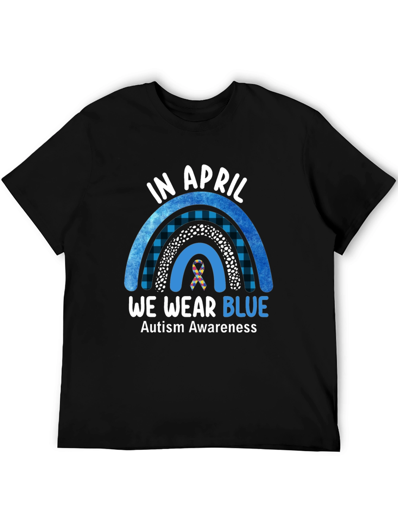 Autism Awareness Rainbow T-Shirt - We Wear Blue