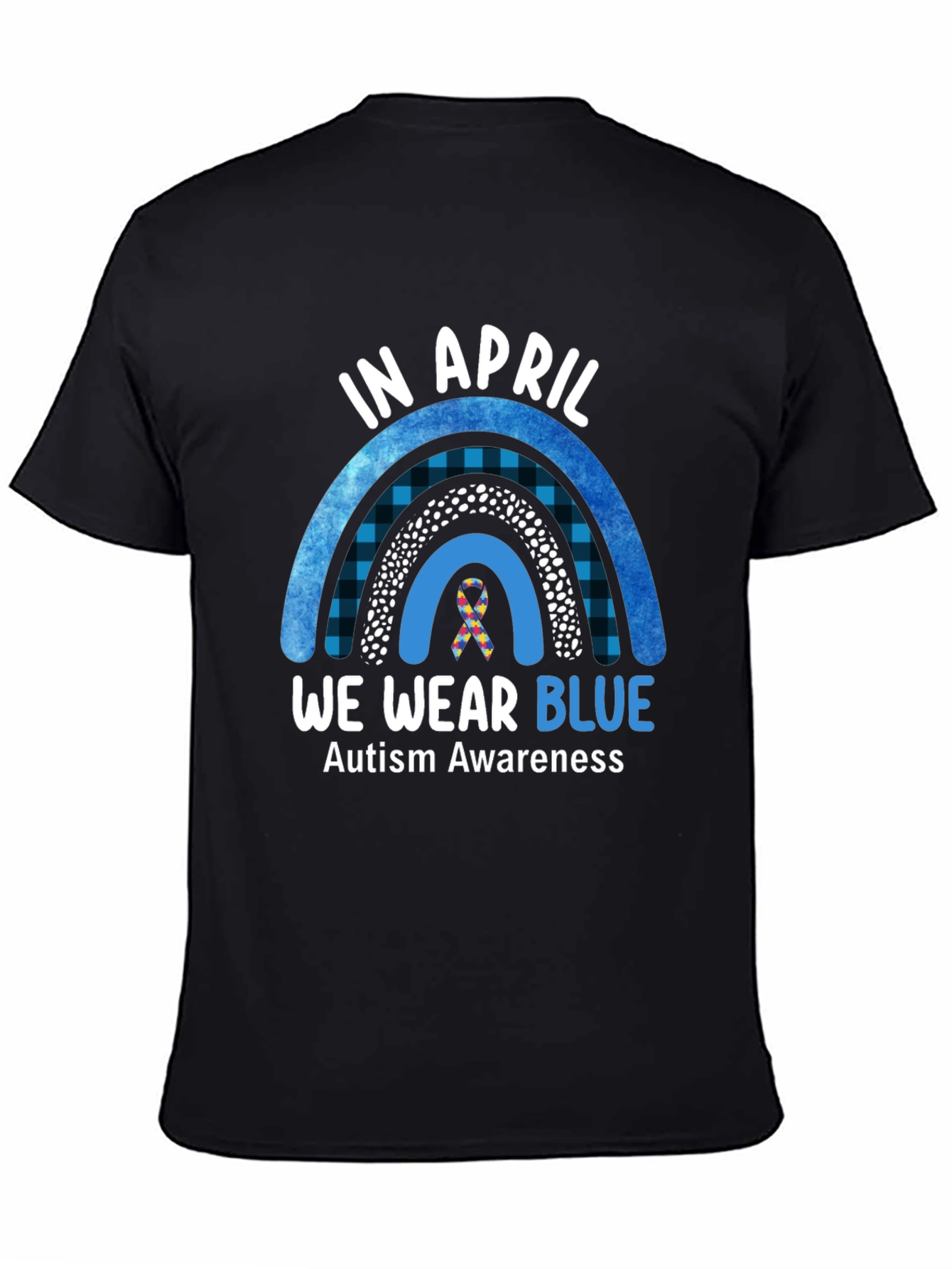 Autism Awareness Rainbow T-Shirt - We Wear Blue