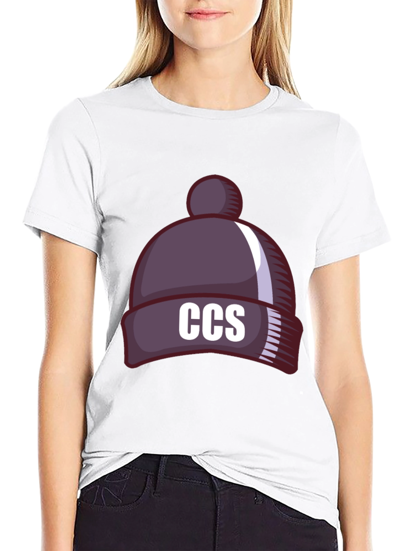 CCS Beanie Hat Graphic Tee - Stylish & Comfy!