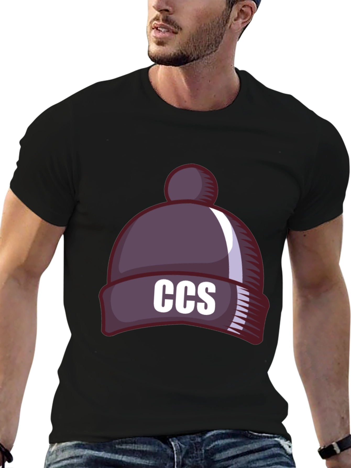 CCS Beanie Hat Graphic Tee - Stylish & Comfy!