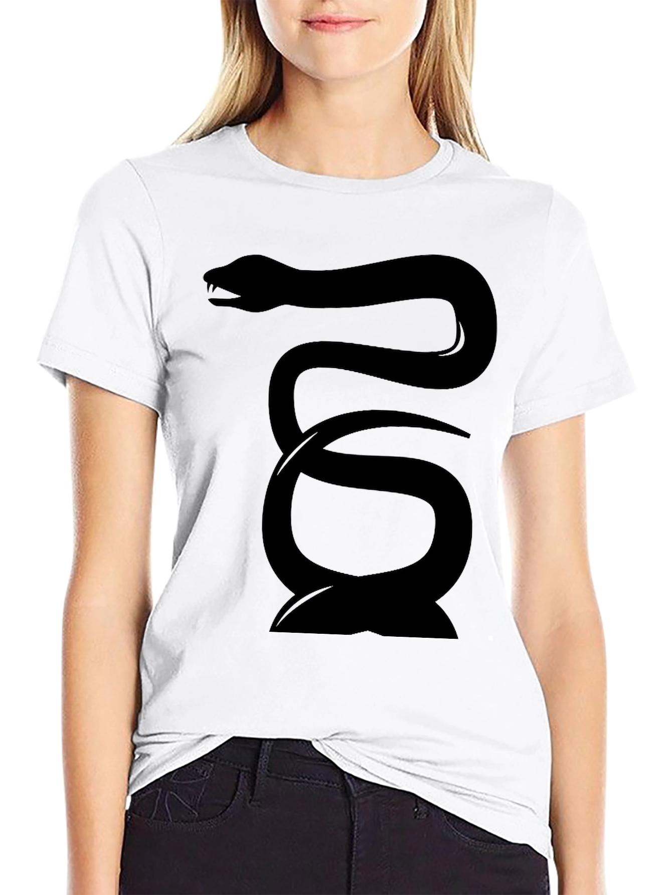 Black Snake Graphic Tee - Mens Fashion