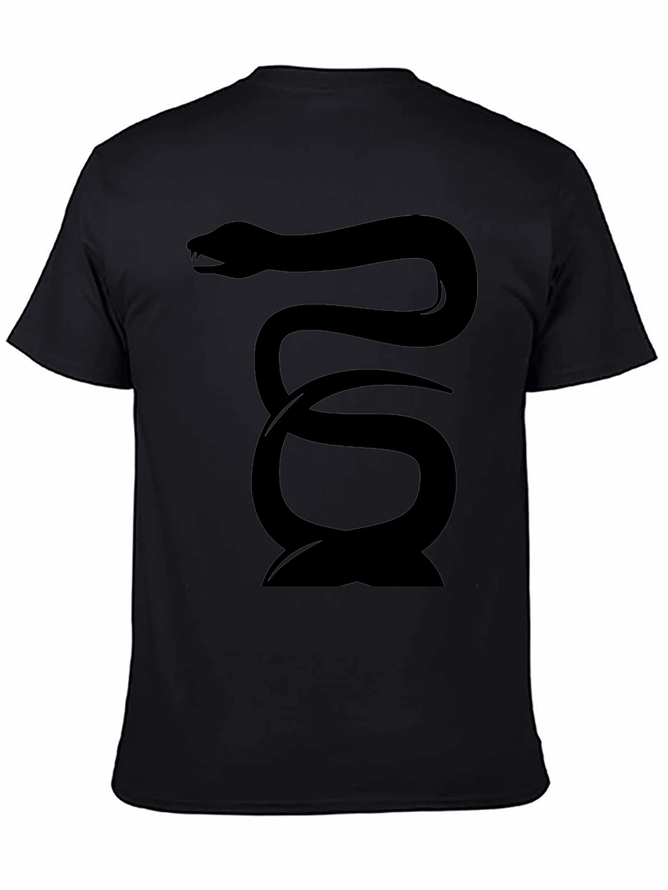 Black Snake Graphic Tee - Mens Fashion