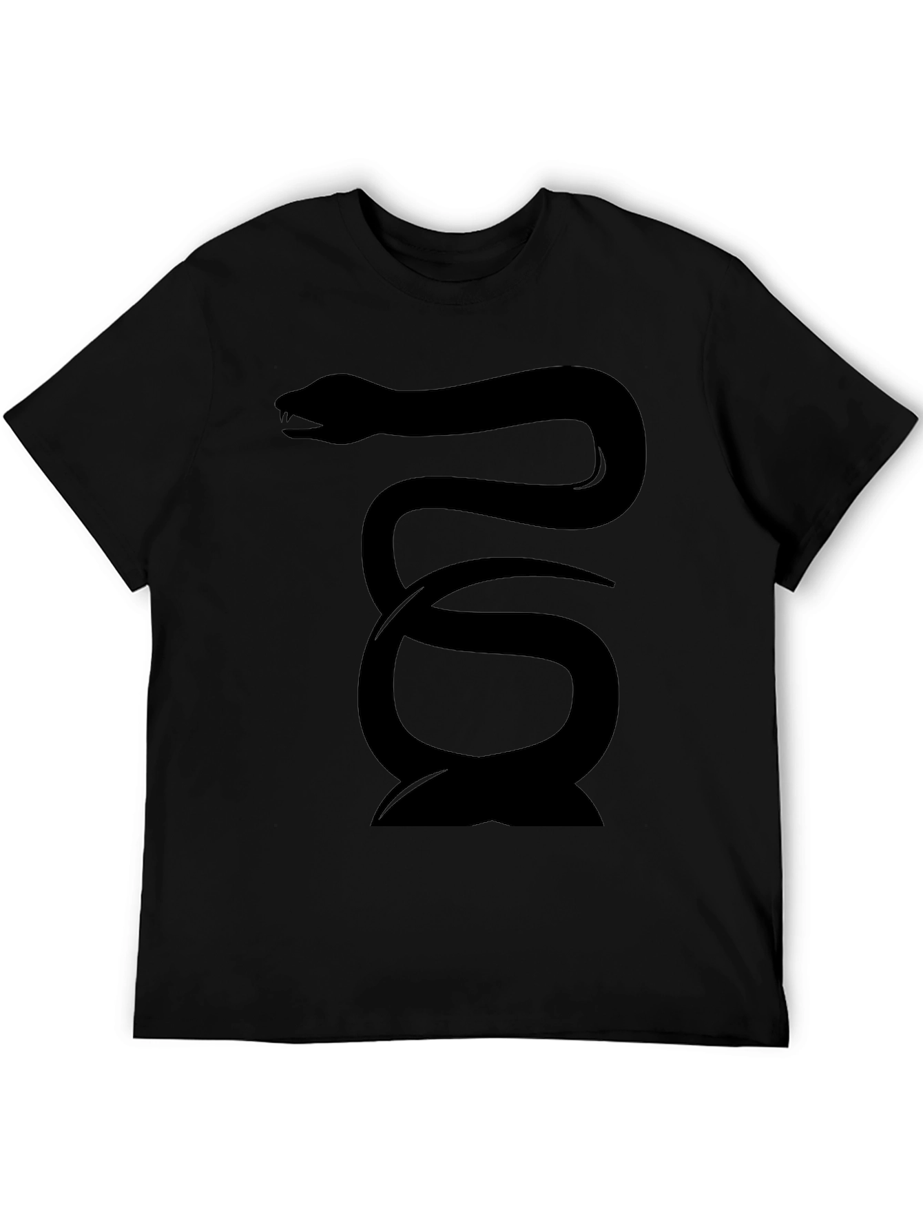 Black Snake Graphic Tee - Mens Fashion