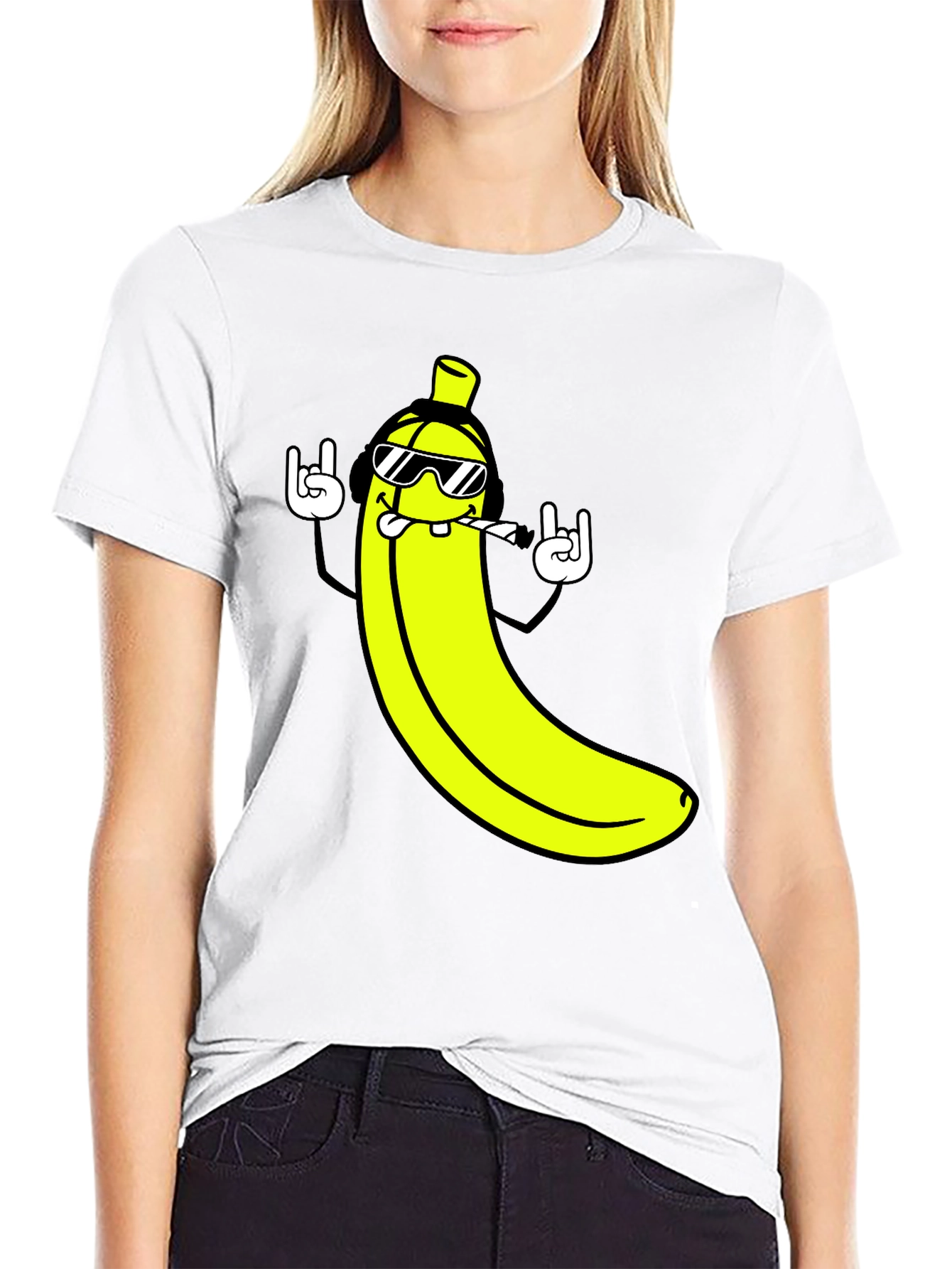 Cool Banana Graphic T-Shirt - Rock On Style