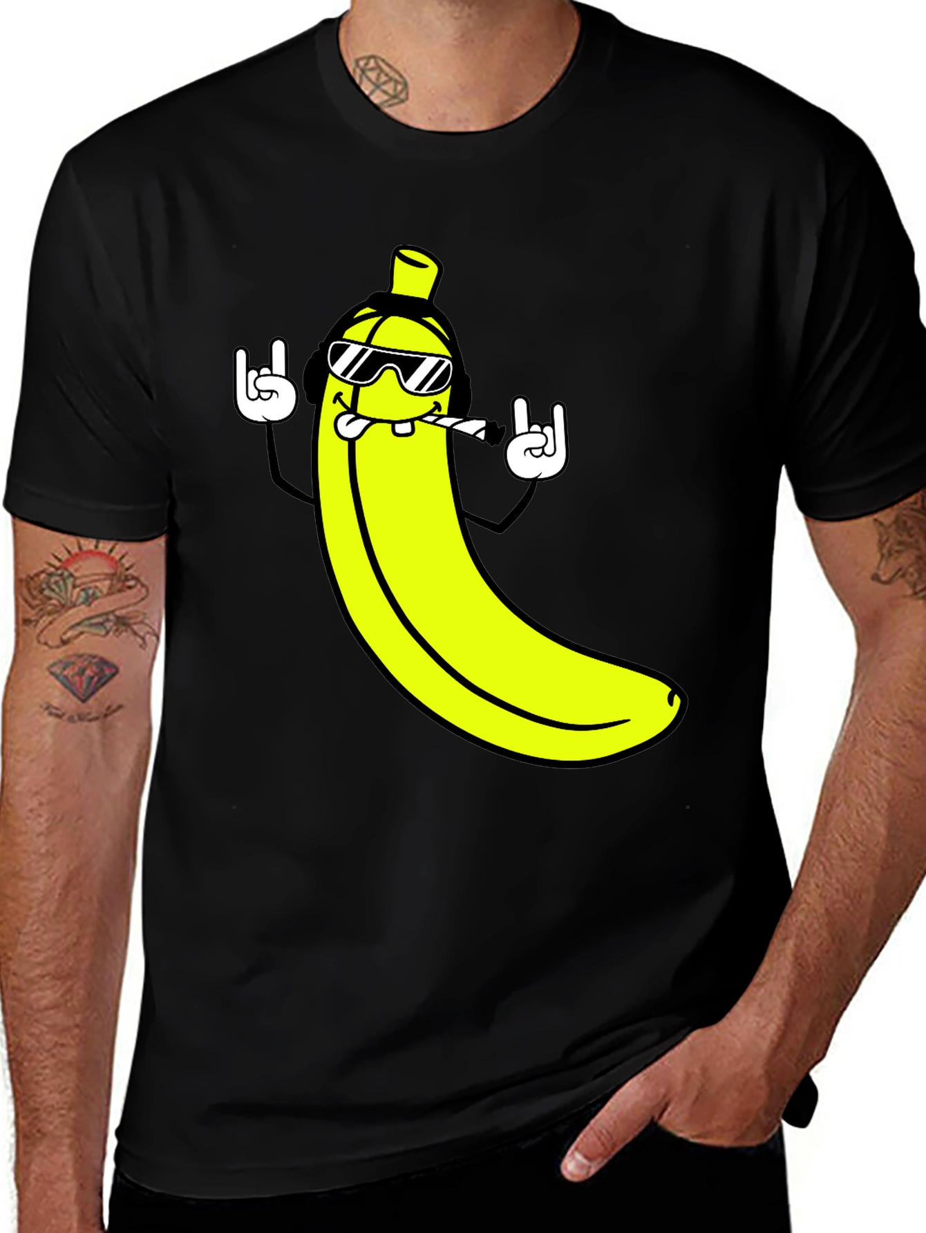 Cool Banana Graphic T-Shirt - Rock On Style