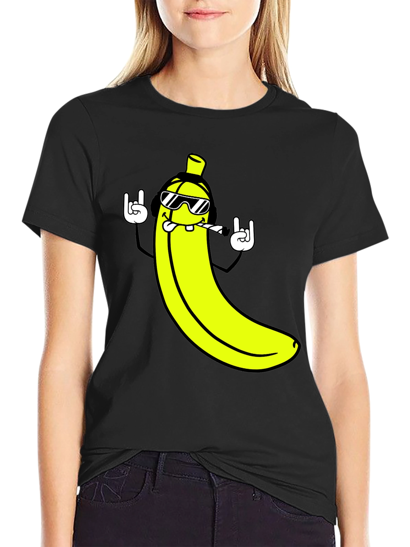 Cool Banana Graphic T-Shirt - Rock On Style