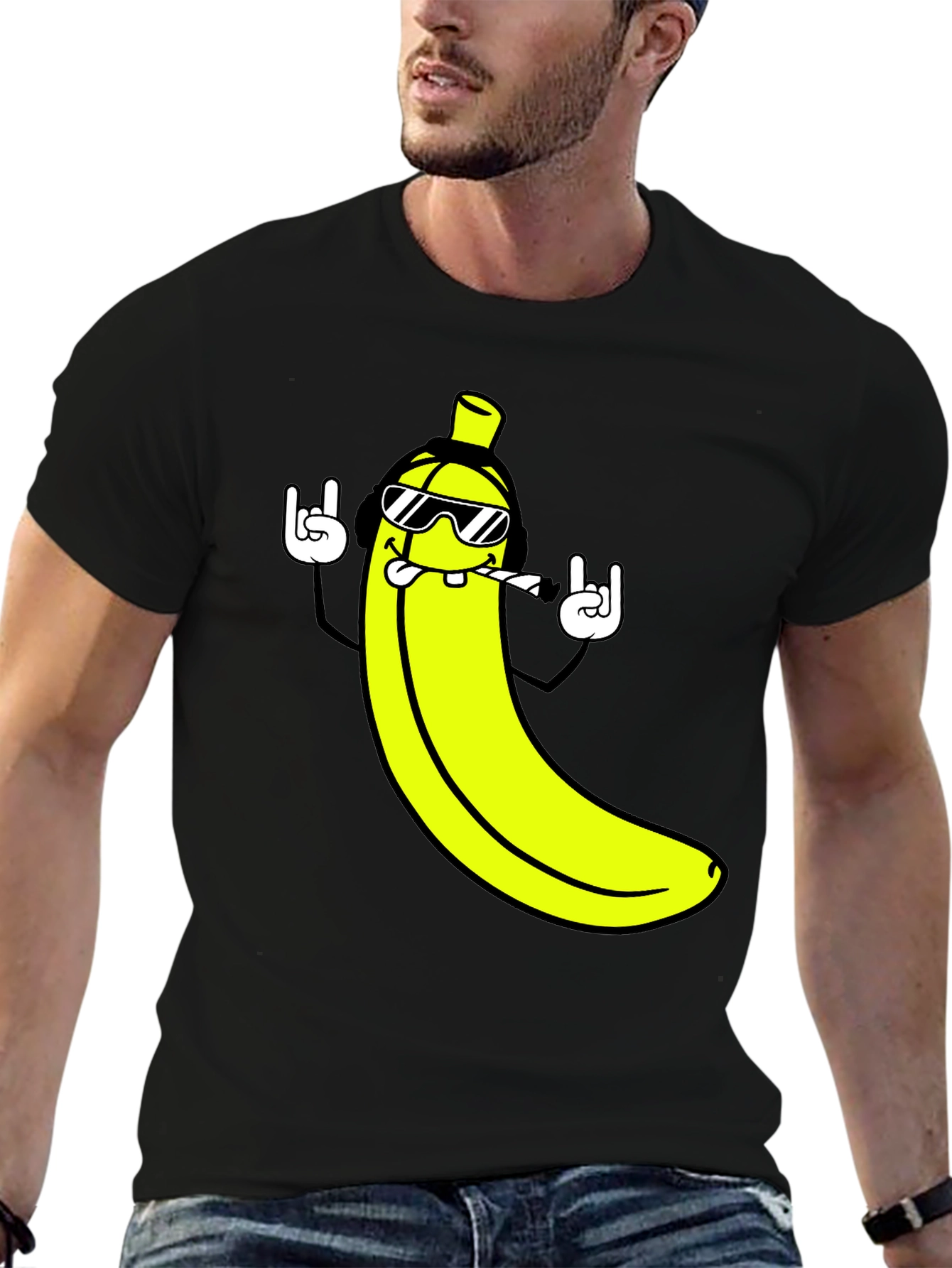 Cool Banana Graphic T-Shirt - Rock On Style