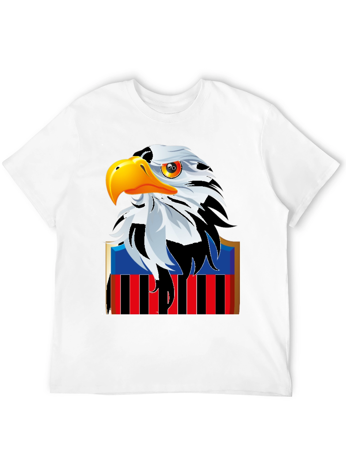 Eagle Graphic Print Black T-Shirt