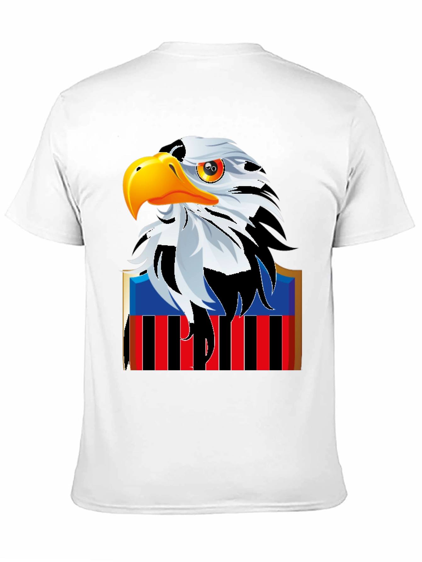 Eagle Graphic Print Black T-Shirt