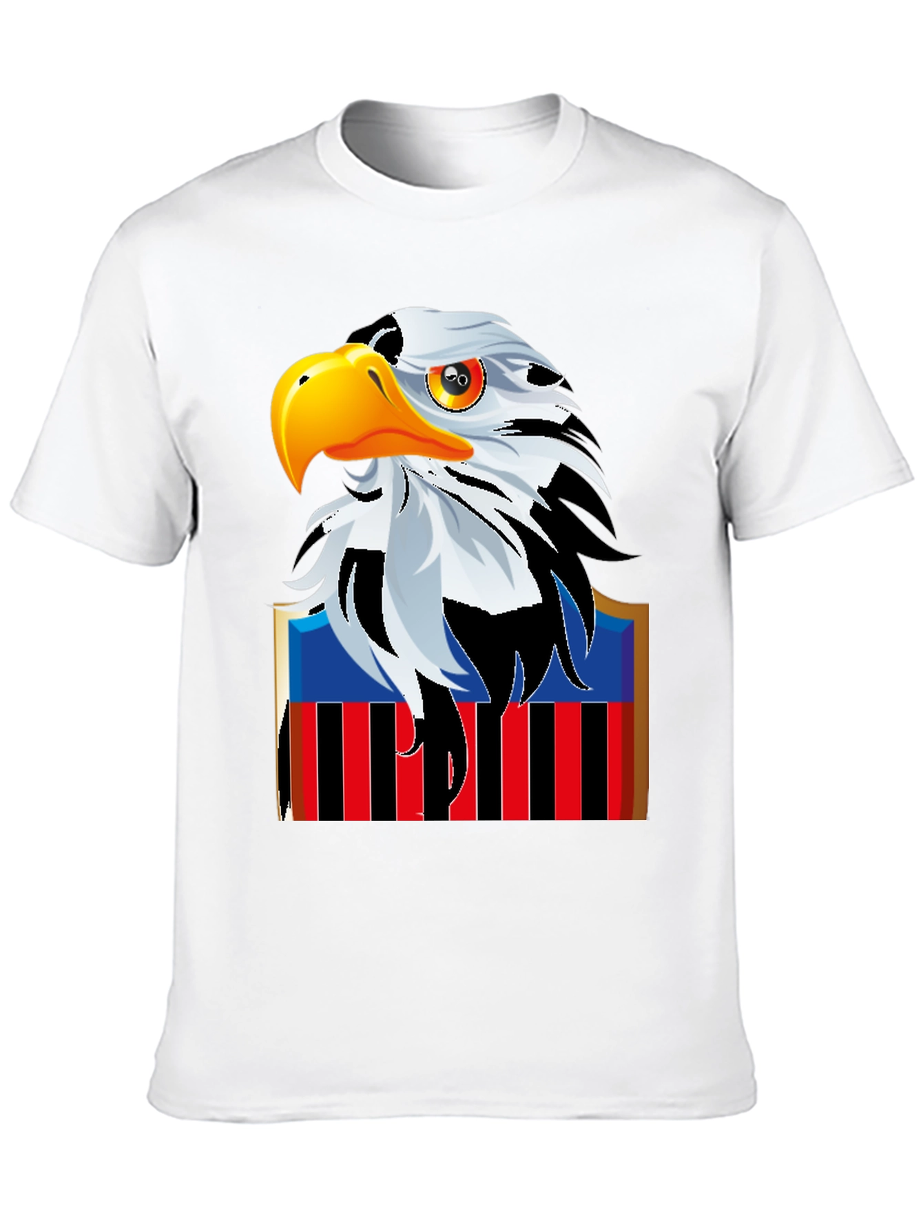 Eagle Graphic Print Black T-Shirt