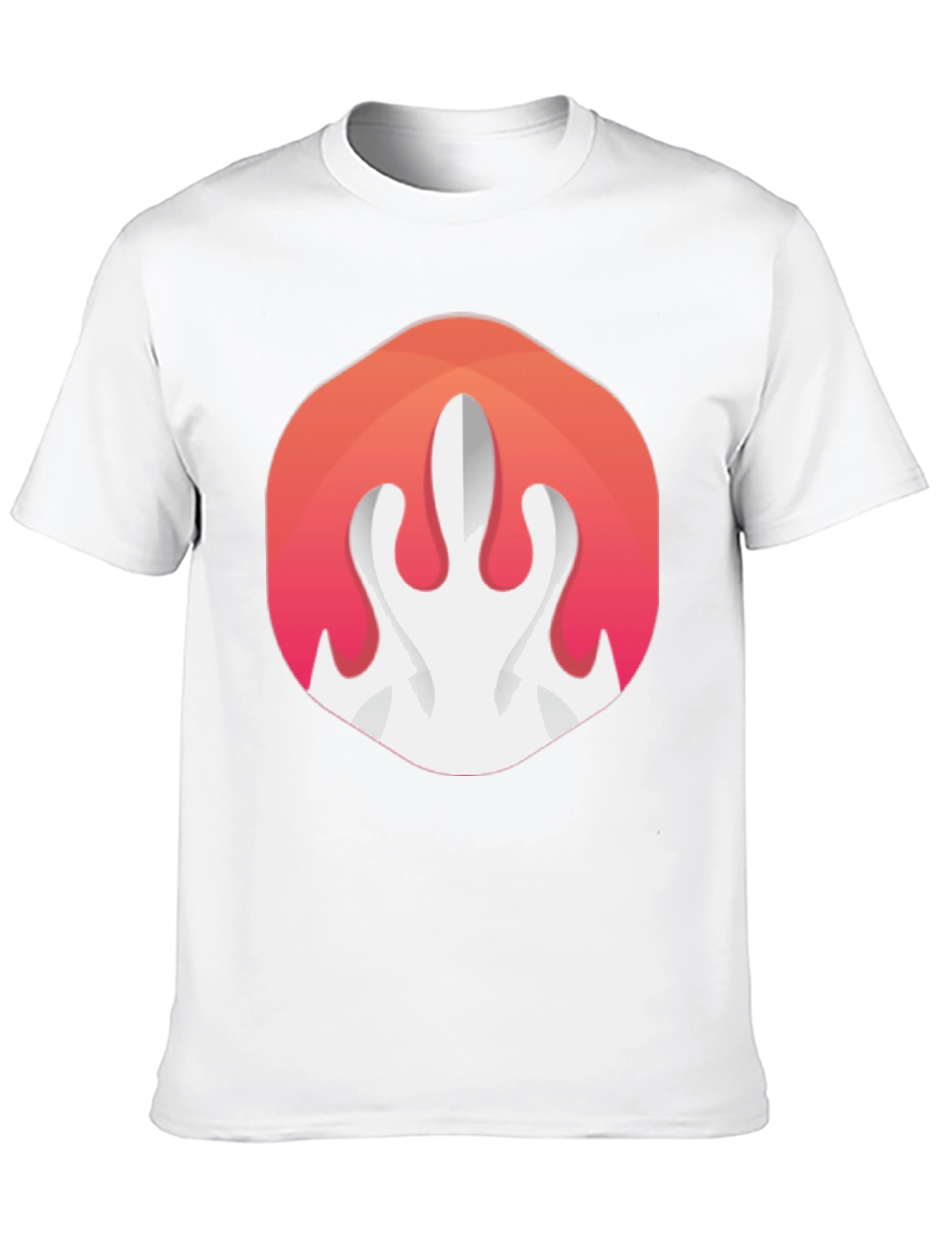 Flame Logo Black T-Shirt - Stylish Graphic Tee