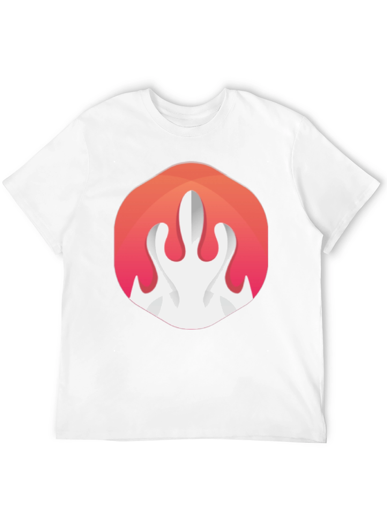 Flame Logo Black T-Shirt - Stylish Graphic Tee