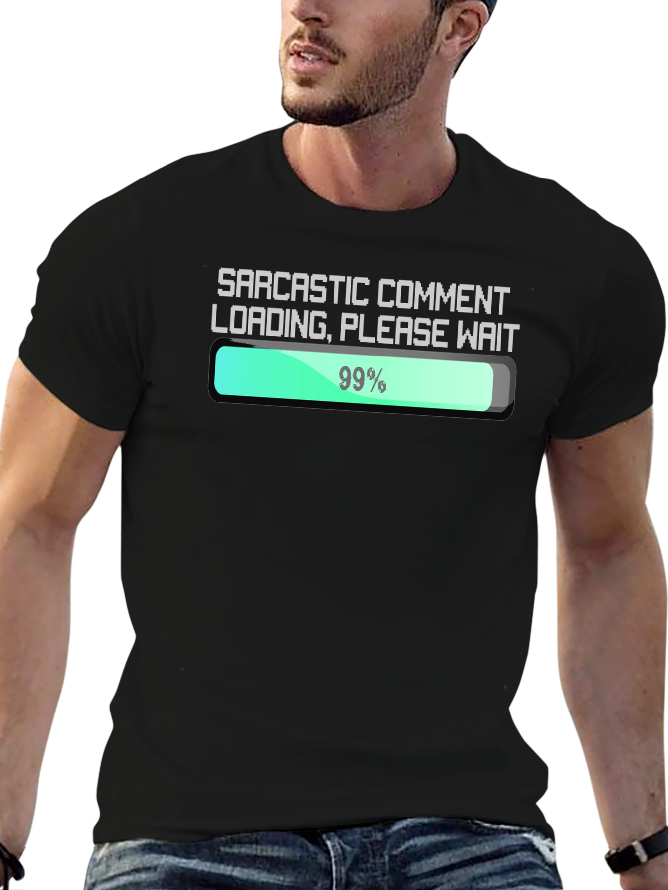 Sarcastic Comment Loading T-Shirt - Funny Graphic Tee