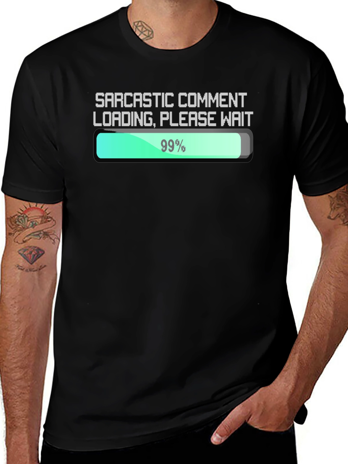 Sarcastic Comment Loading T-Shirt - Funny Graphic Tee