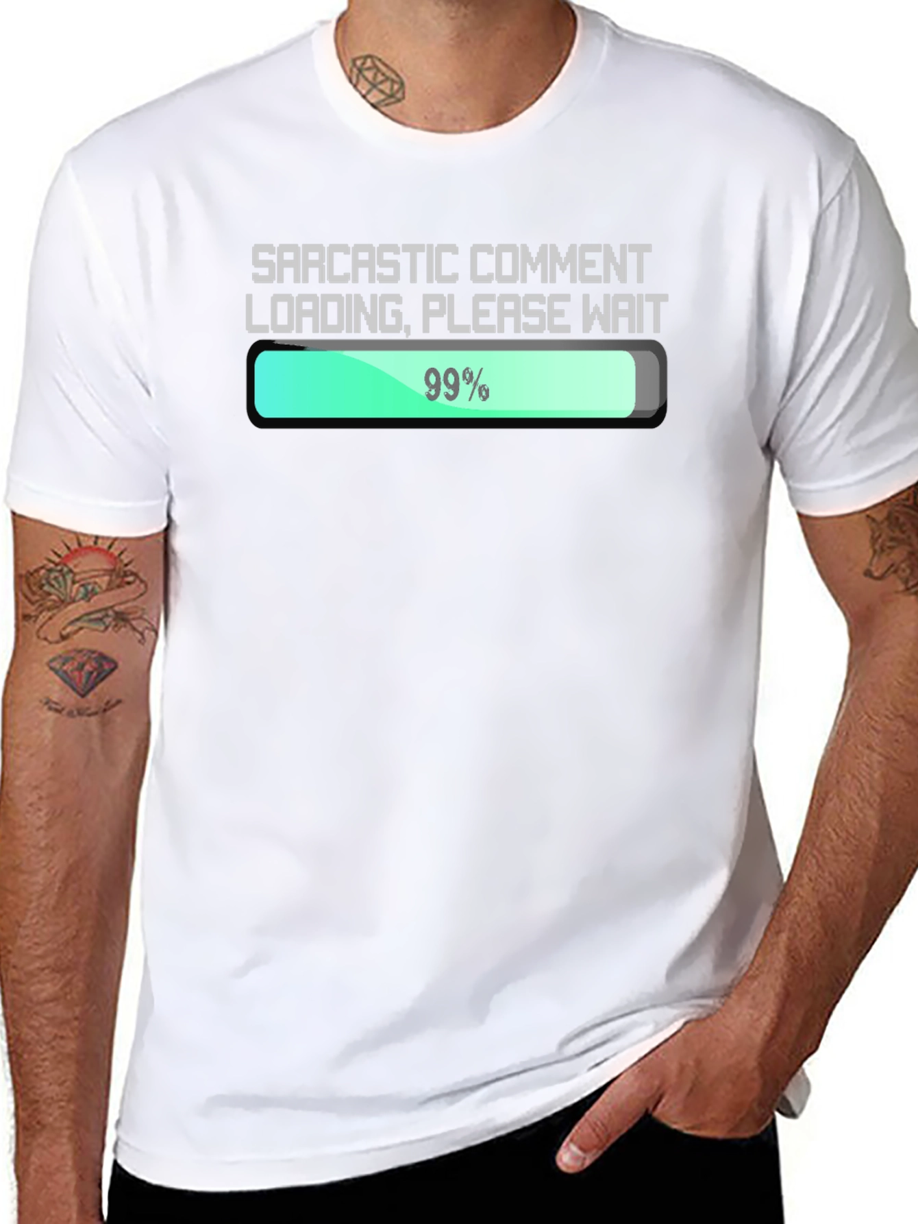 Sarcastic Comment Loading T-Shirt - Funny Graphic Tee