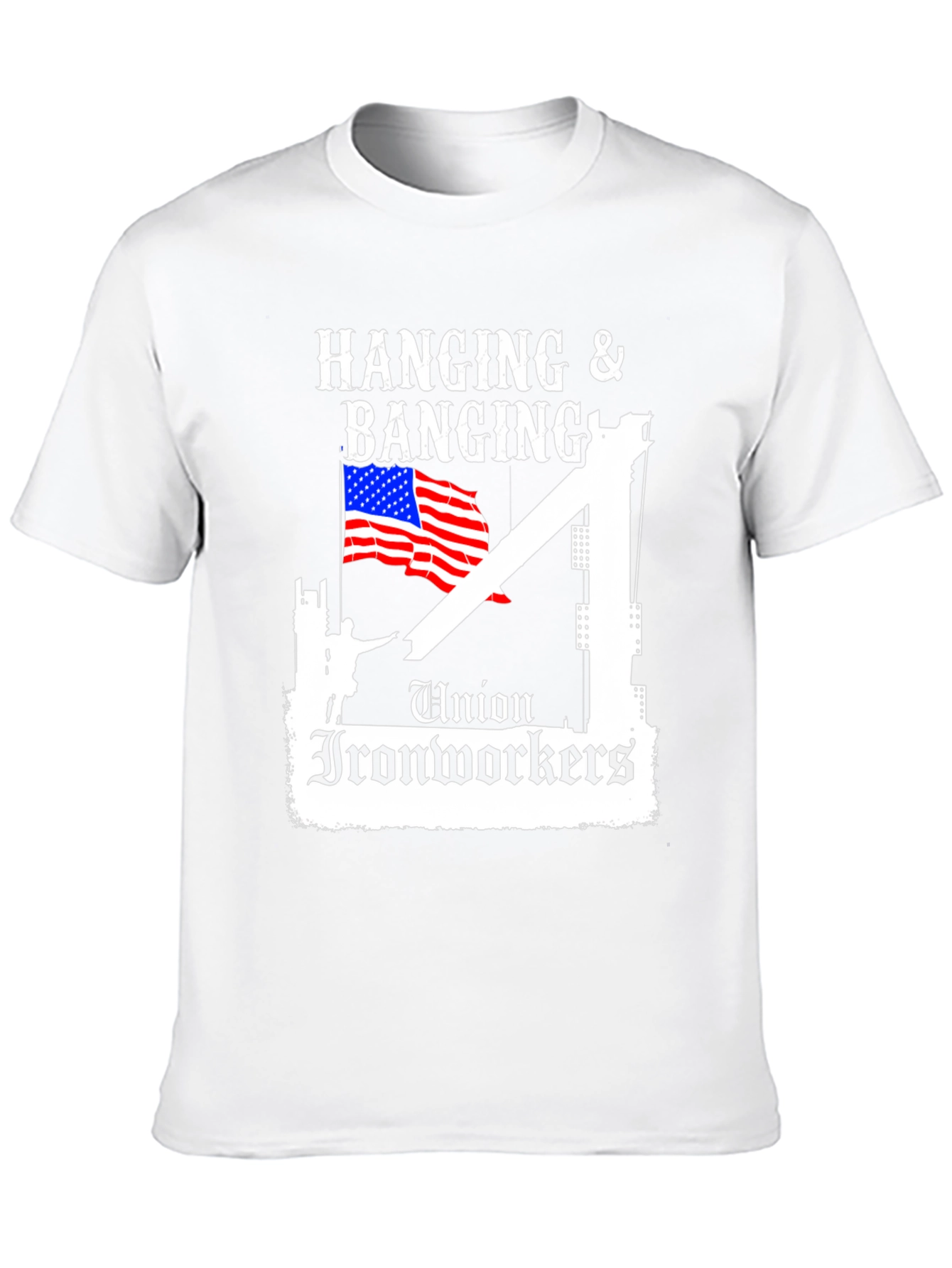 Union Ironworkers Hanging & Banging T-Shirt