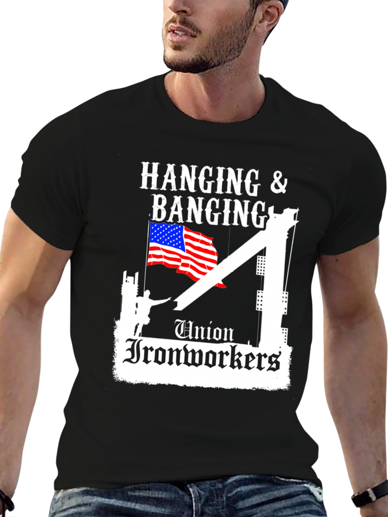 Union Ironworkers Hanging & Banging T-Shirt