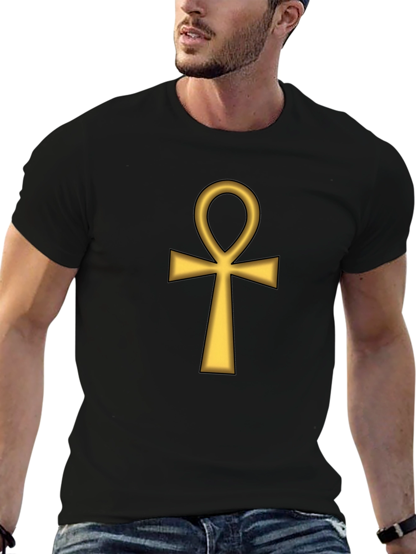 Ankh Symbol Black T-Shirt