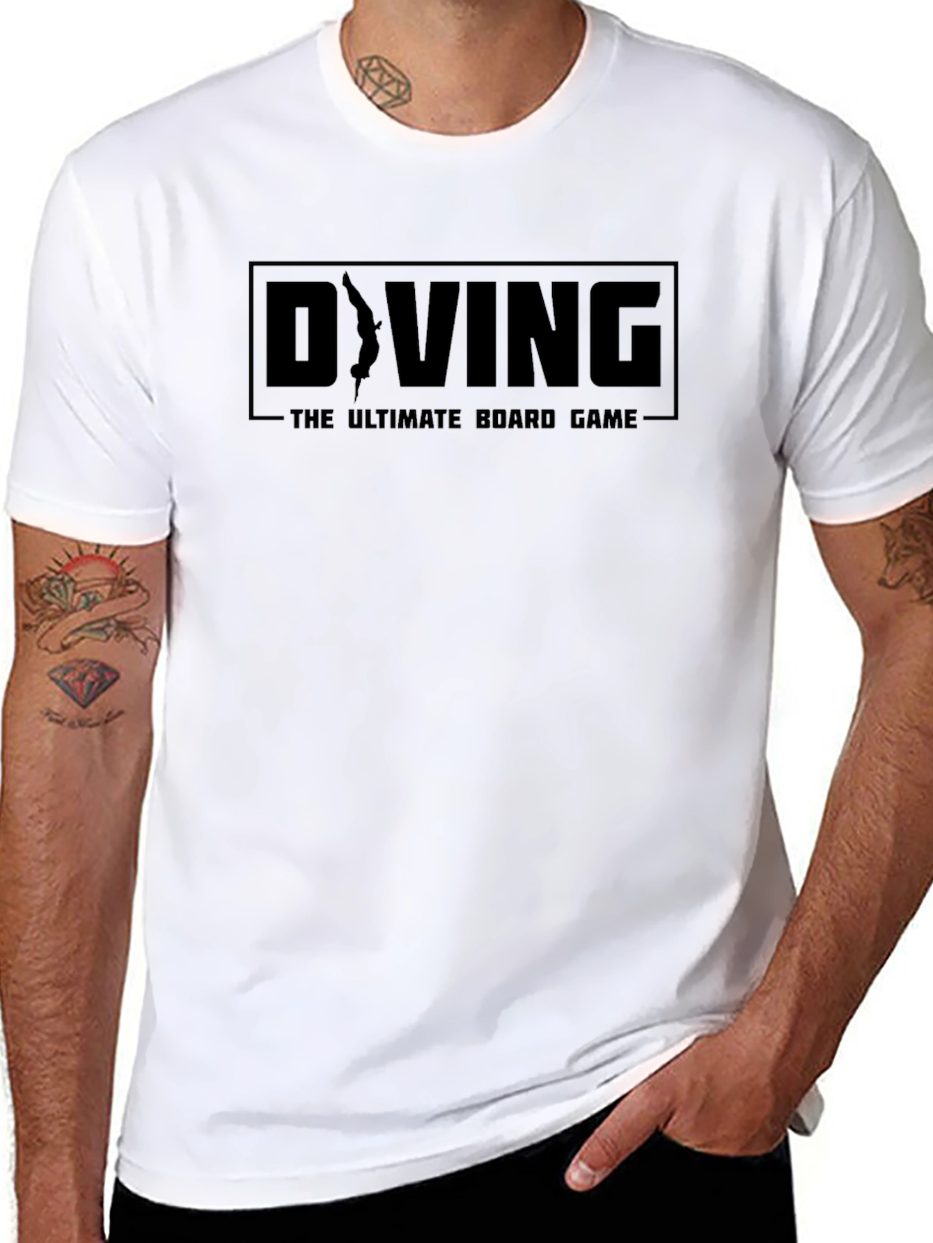 Diving - The Ultimate Board Game Black T-Shirt