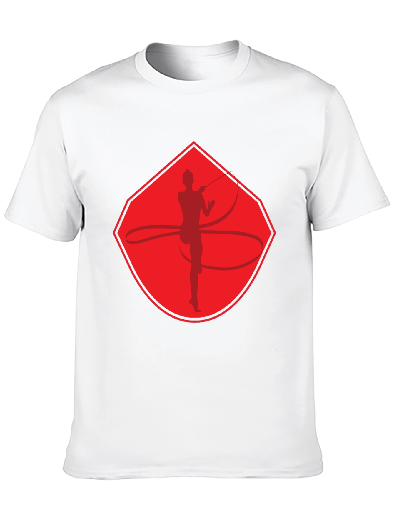 Rhythmic Gymnast Graphic T-Shirt - Red Design