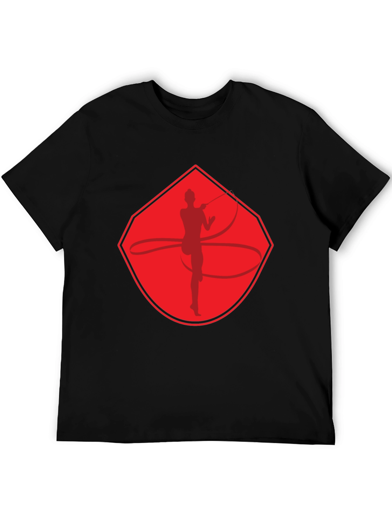 Rhythmic Gymnast Graphic T-Shirt - Red Design