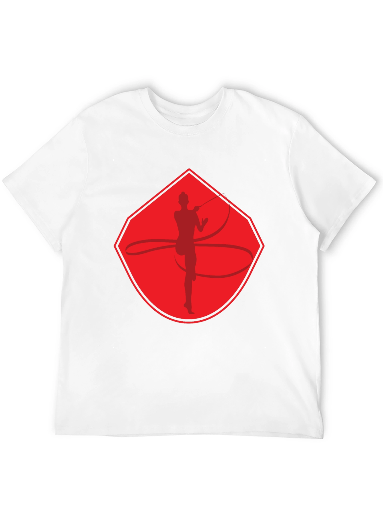 Rhythmic Gymnast Graphic T-Shirt - Red Design