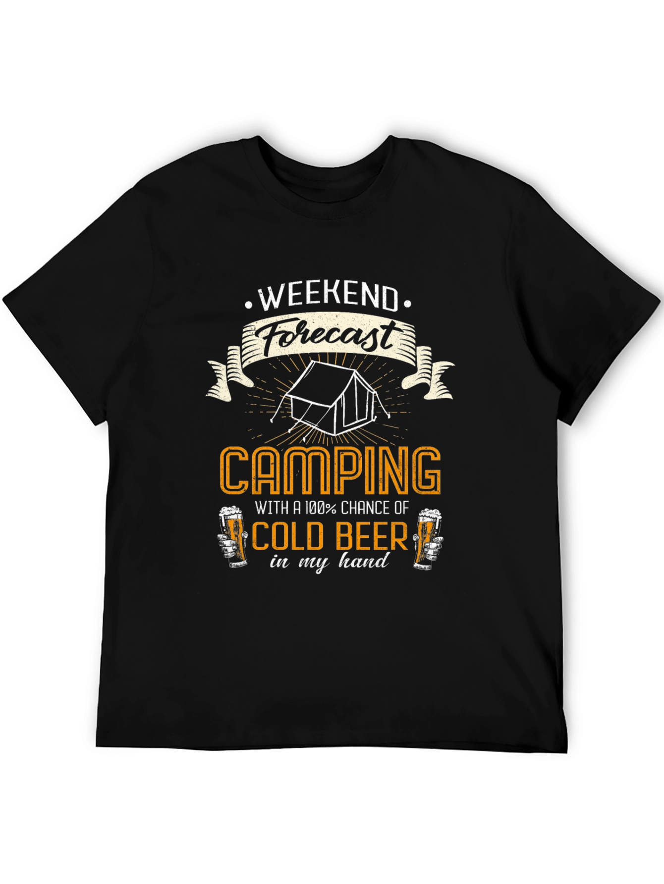 Camping & Beer T-Shirt: Weekend Forecast