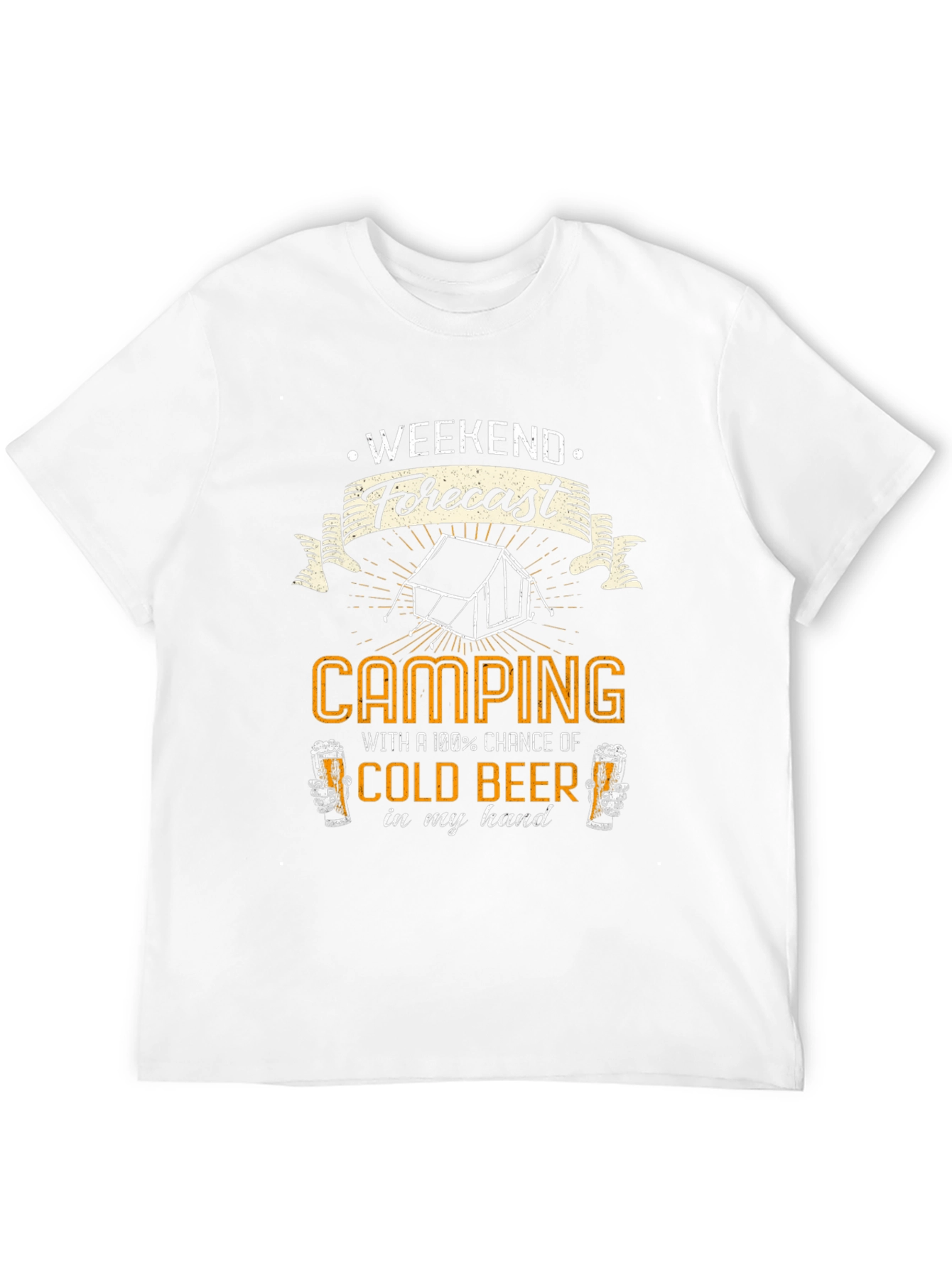 Camping & Beer T-Shirt: Weekend Forecast