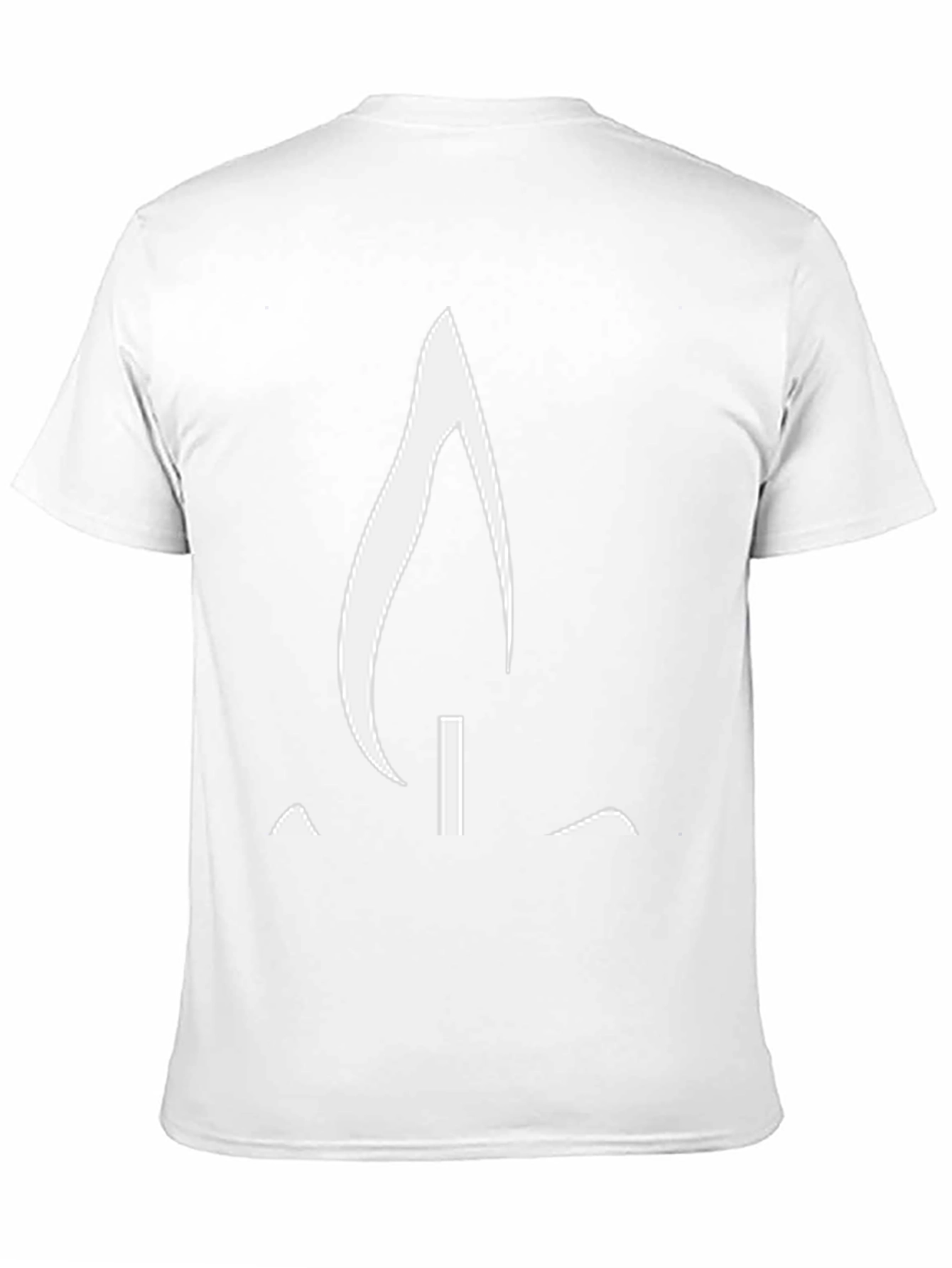 Abstract Flame Graphic Tee - Modern Casual Style