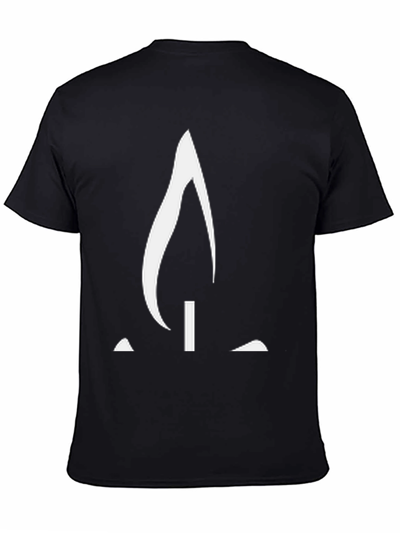 Abstract Flame Graphic Tee - Modern Casual Style