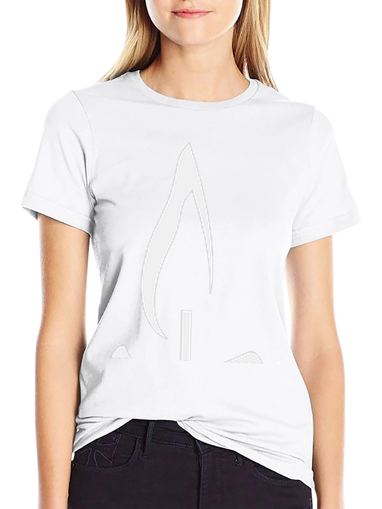 Abstract Flame Graphic Tee - Modern Casual Style