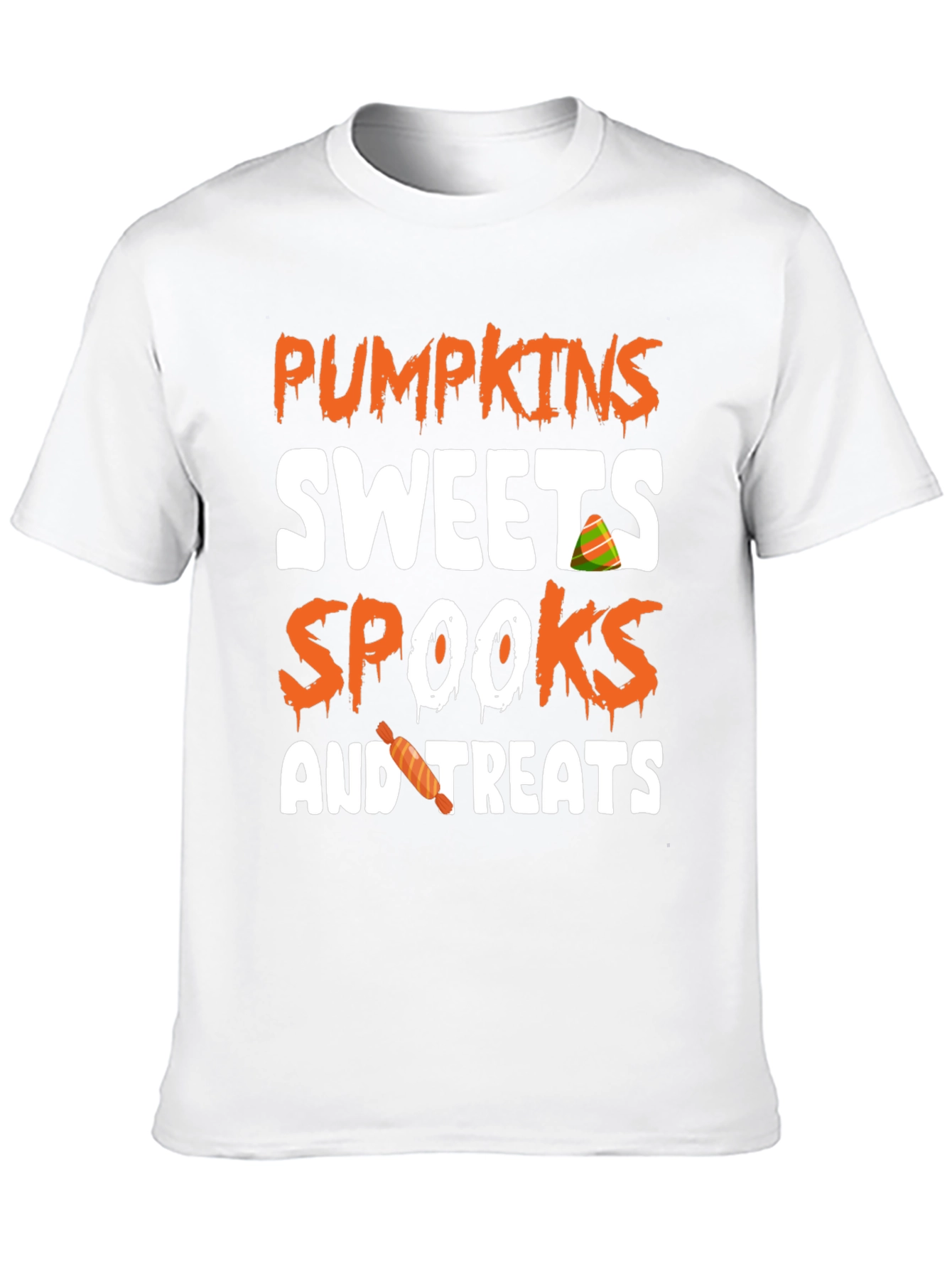 Pumpkins Sweets Spooks & Treats Halloween T-Shirt