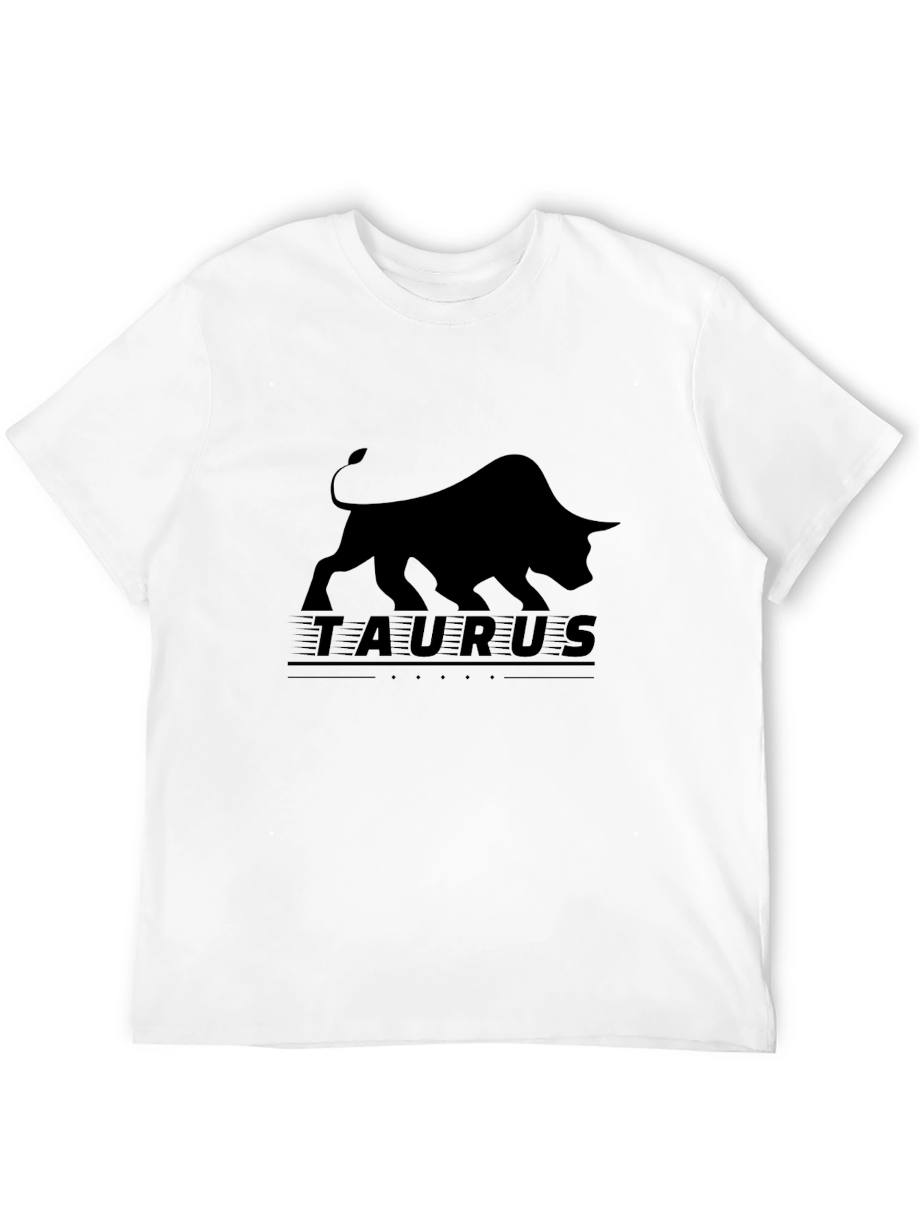 Taurus Graphic Black T-Shirt - Zodiac Sign Bull Tee