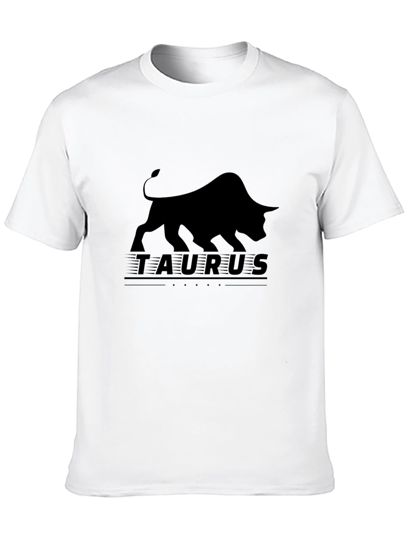 Taurus Graphic Black T-Shirt - Zodiac Sign Bull Tee