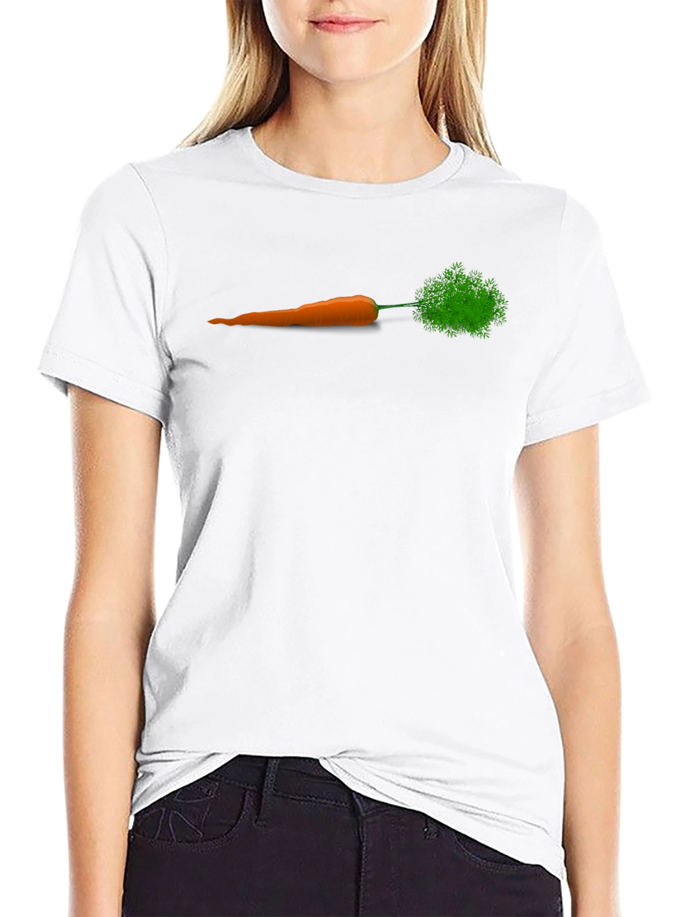 Carrot Graphic Tee - Unisex Black T-Shirt
