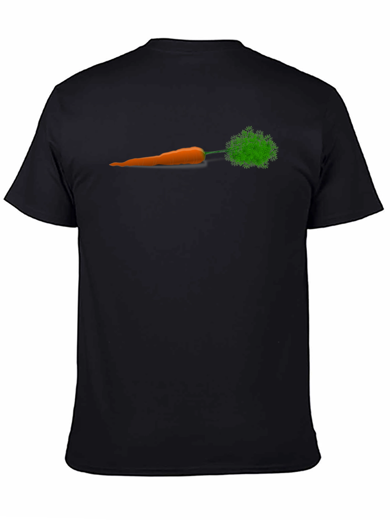 Carrot Graphic Tee - Unisex Black T-Shirt