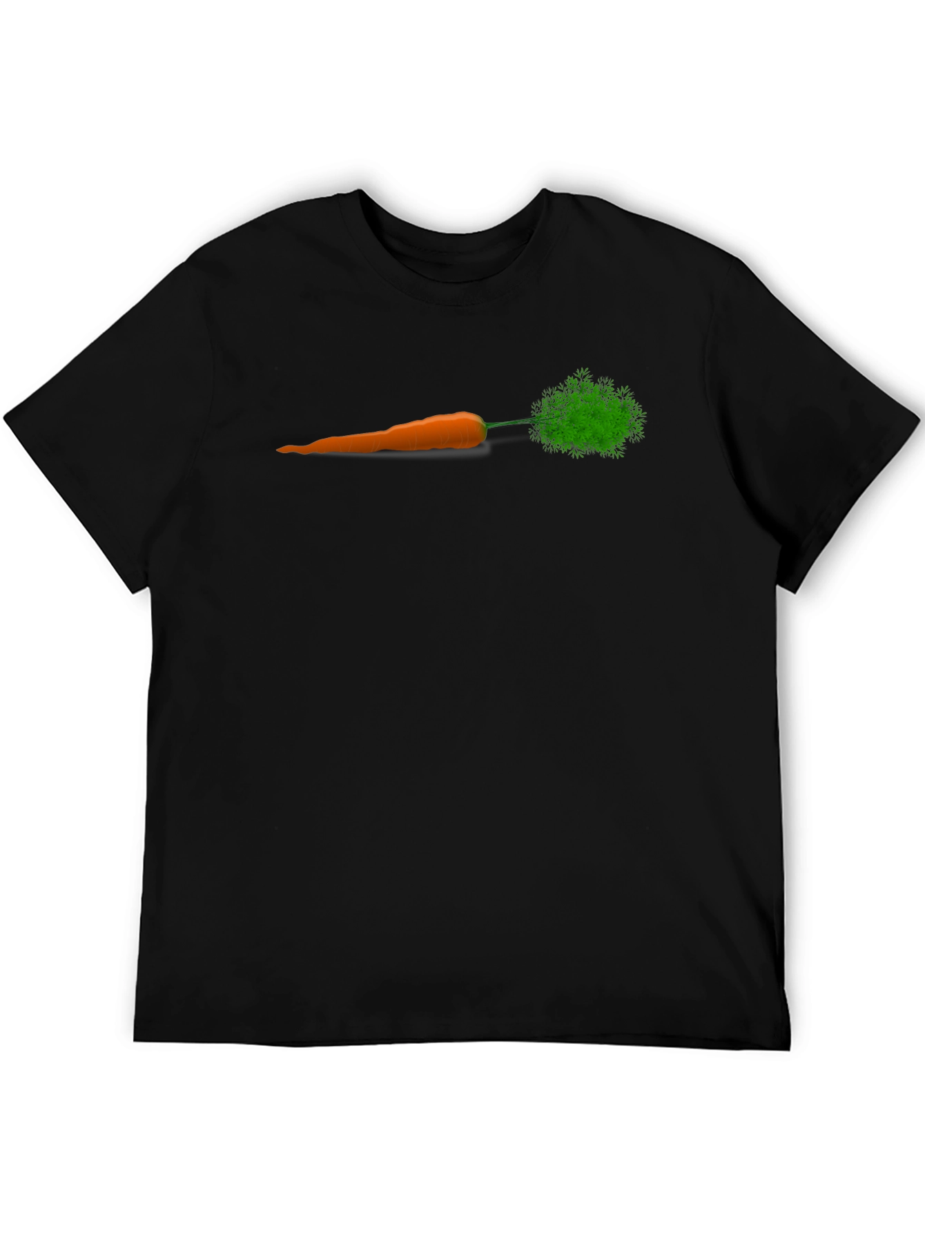 Carrot Graphic Tee - Unisex Black T-Shirt