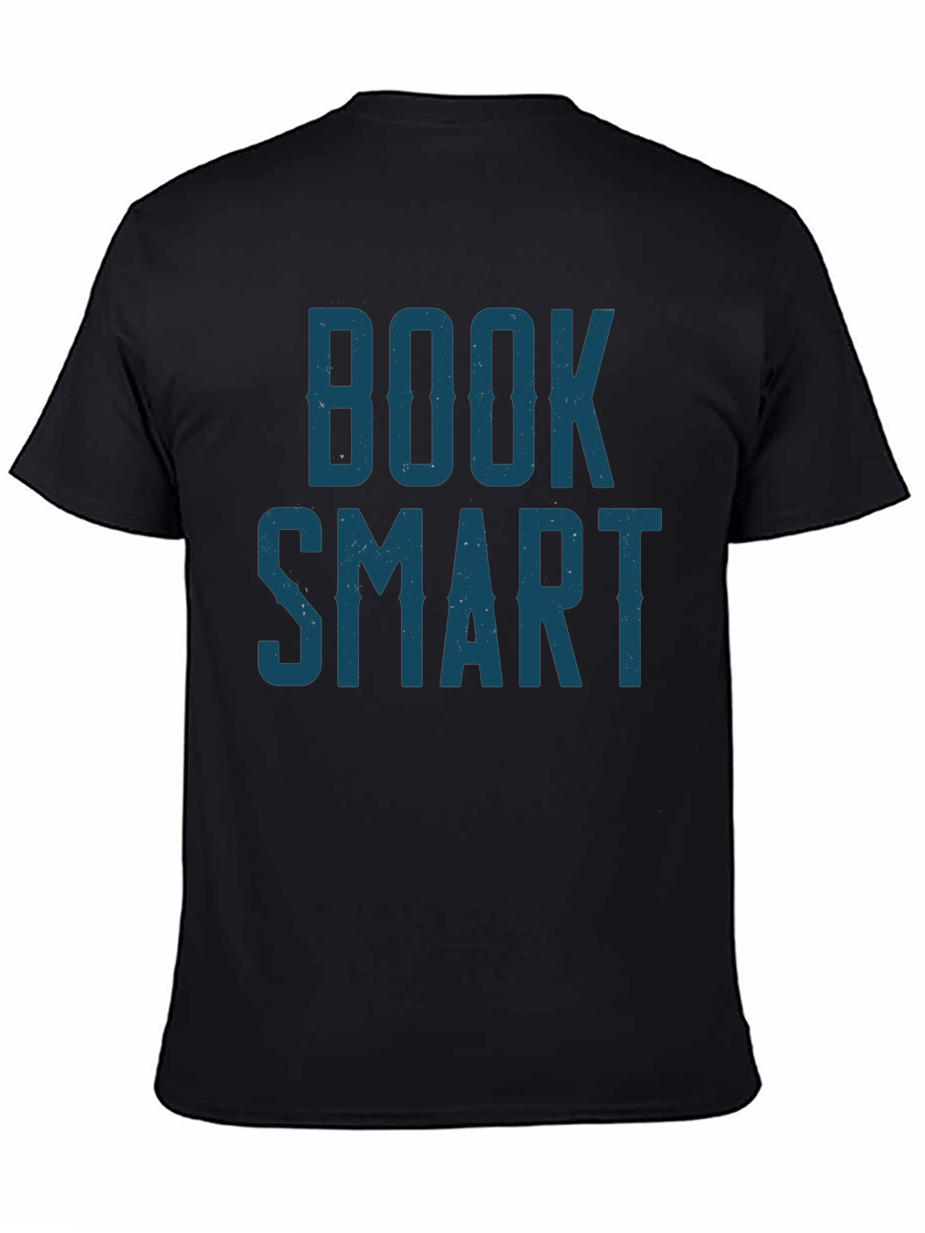 Book Smart Graphic Tee - Black Cotton Blend T-Shirt