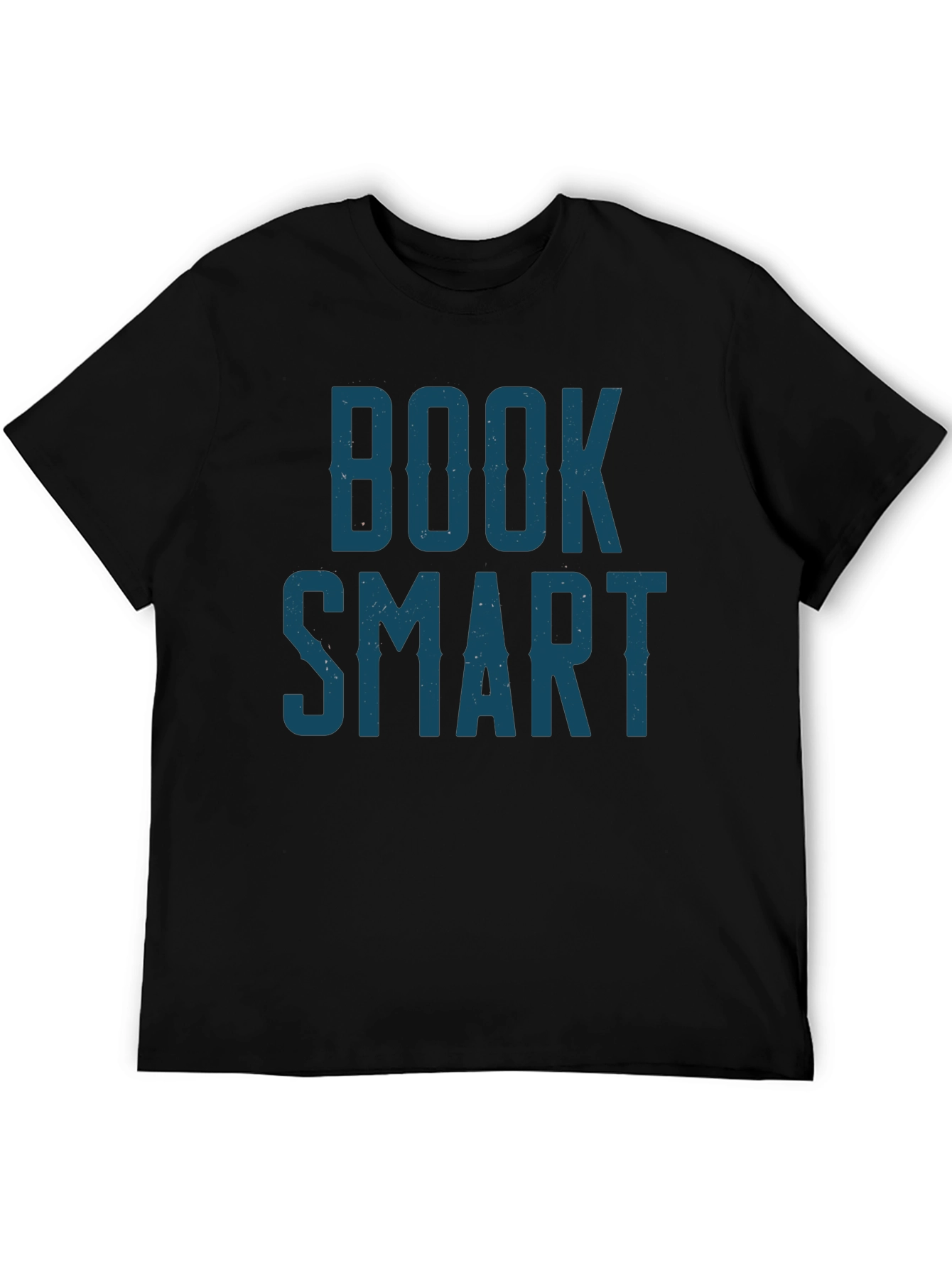 Book Smart Graphic Tee - Black Cotton Blend T-Shirt