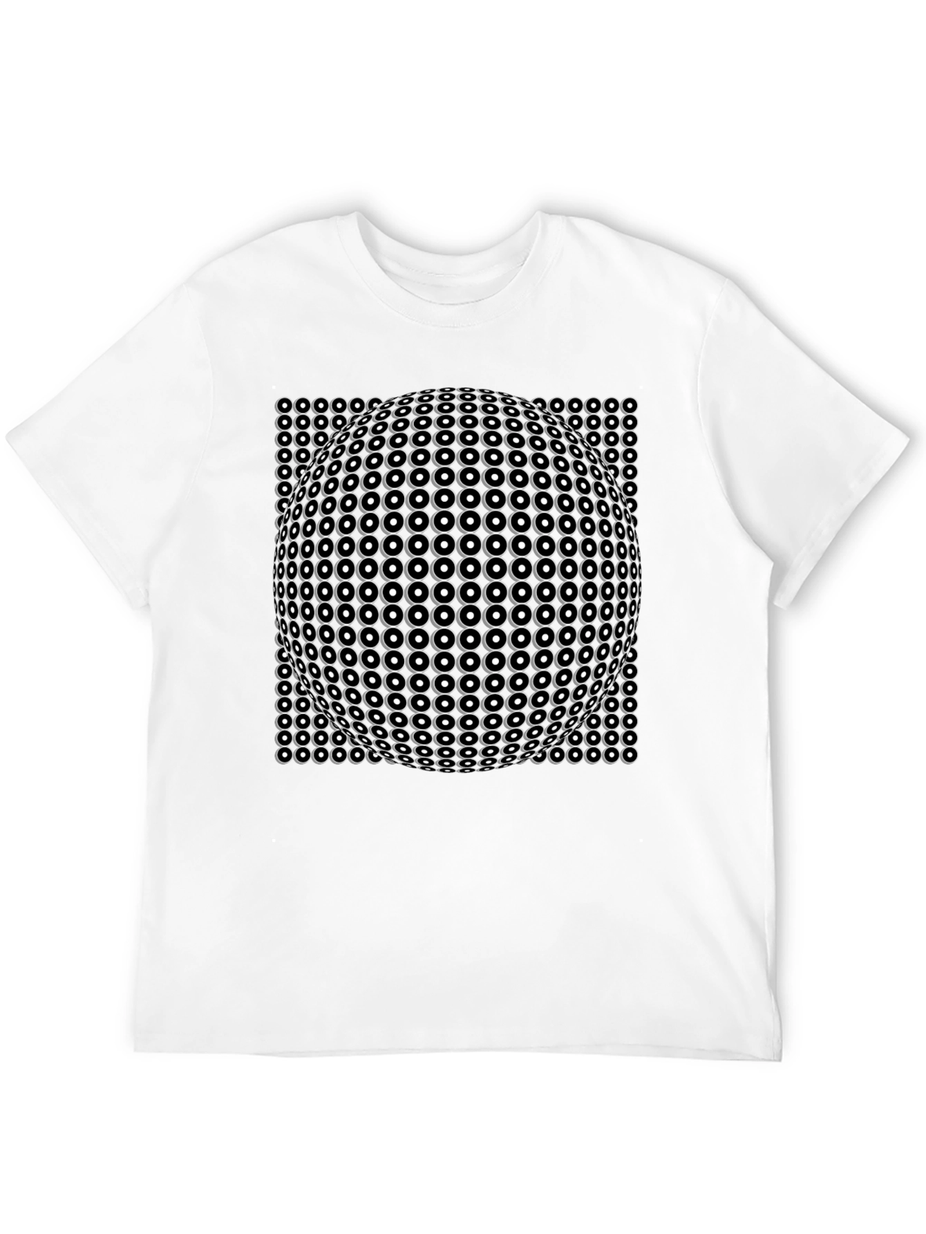 Optical Illusion Black T-Shirt